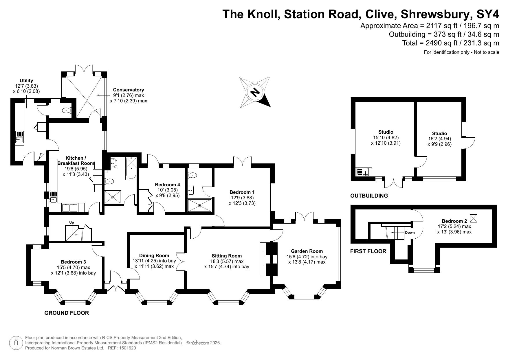 The Knoll, Shrewsbury floorplan
