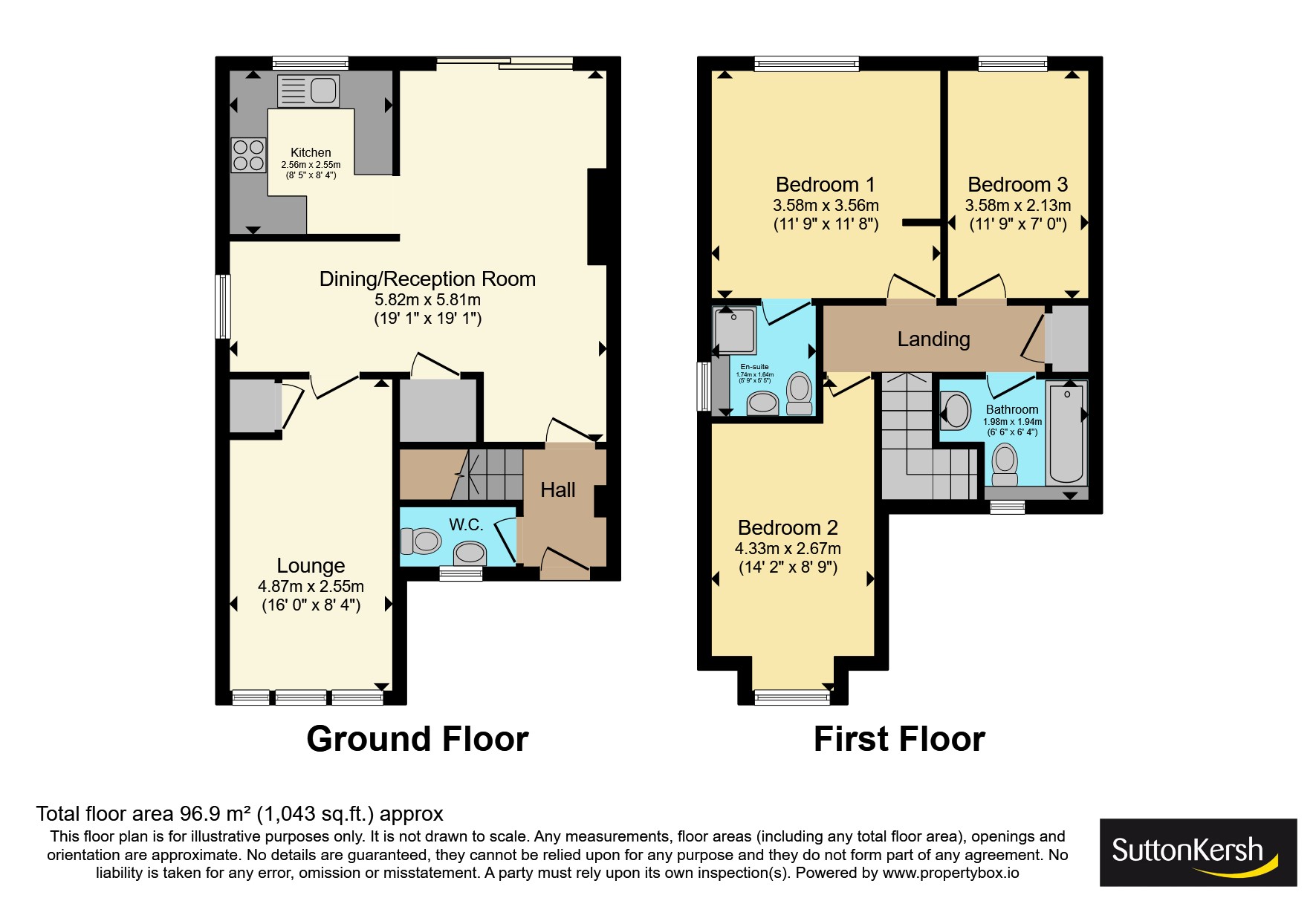 1, Albury Close, Merseyside floorplan