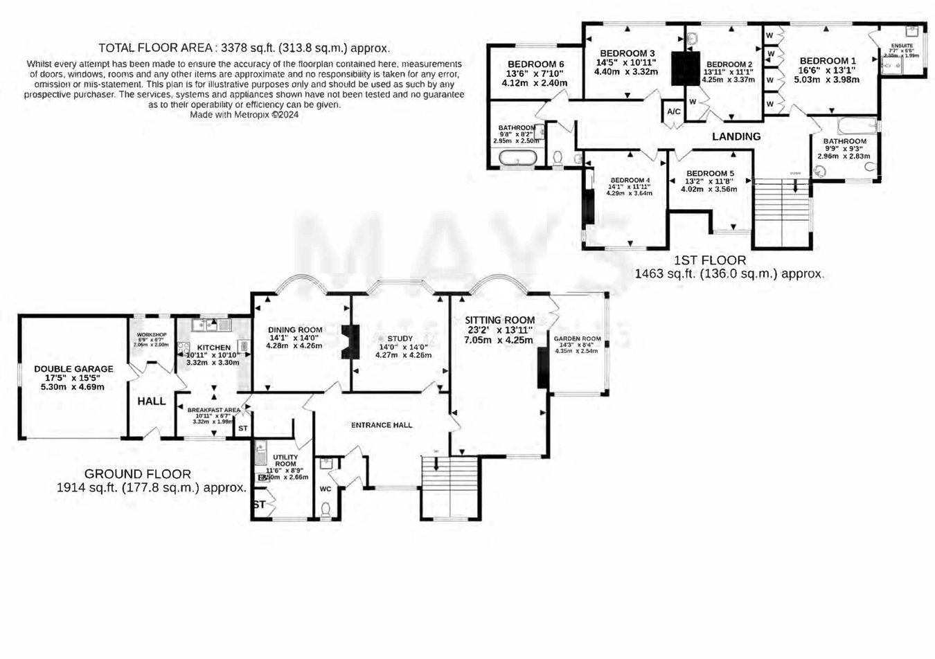 The Choughs, Golf Links Road, Ferndown floorplan