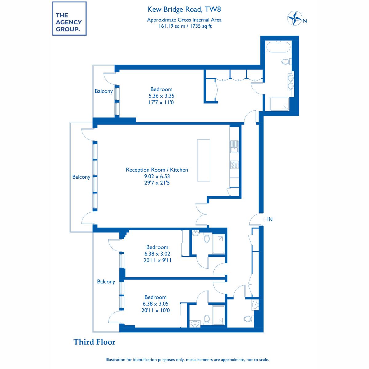 Flat 86, 8, Kew Bridge Road, Brentford floorplan