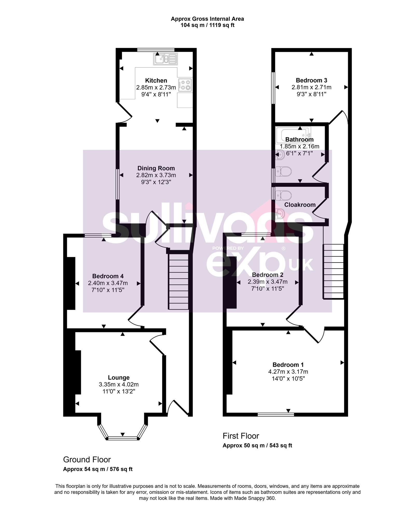 122, Watkin Street, Swansea floorplan