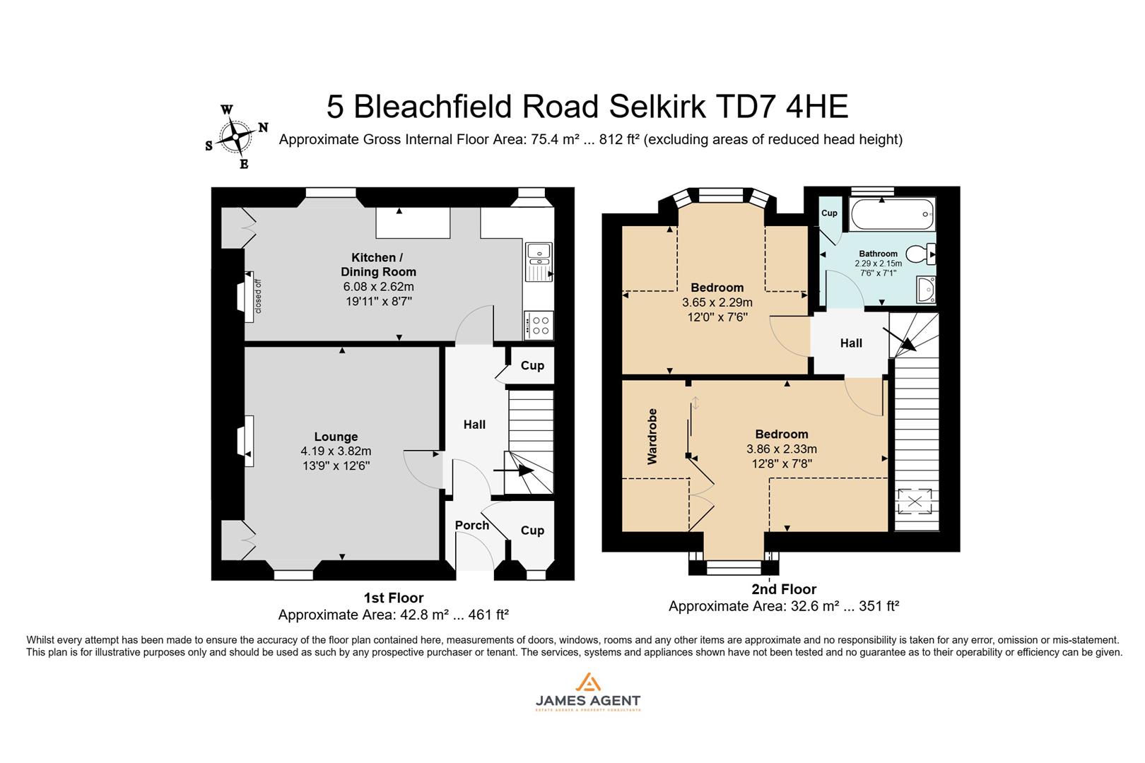 5, Bleachfield Road, Selkirk floorplan