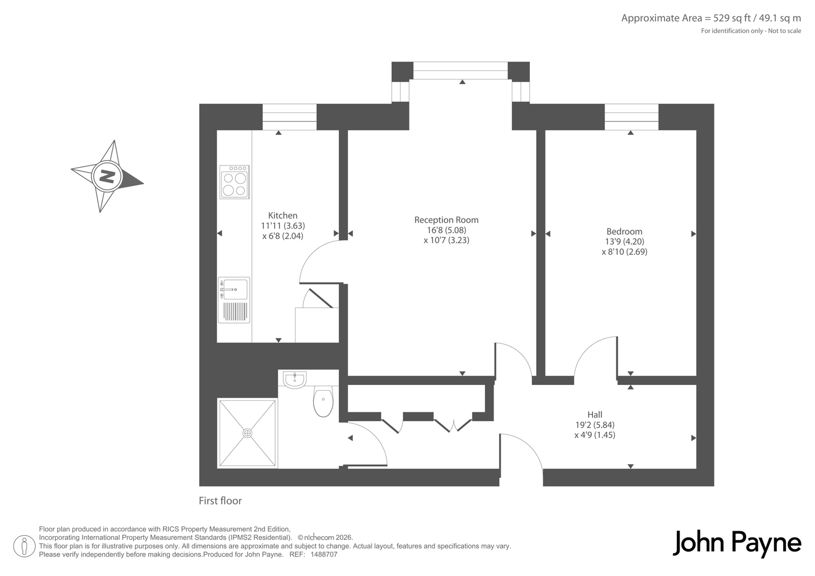 Flat 22, Icough Court, 40, Hassendean Road, London floorplan