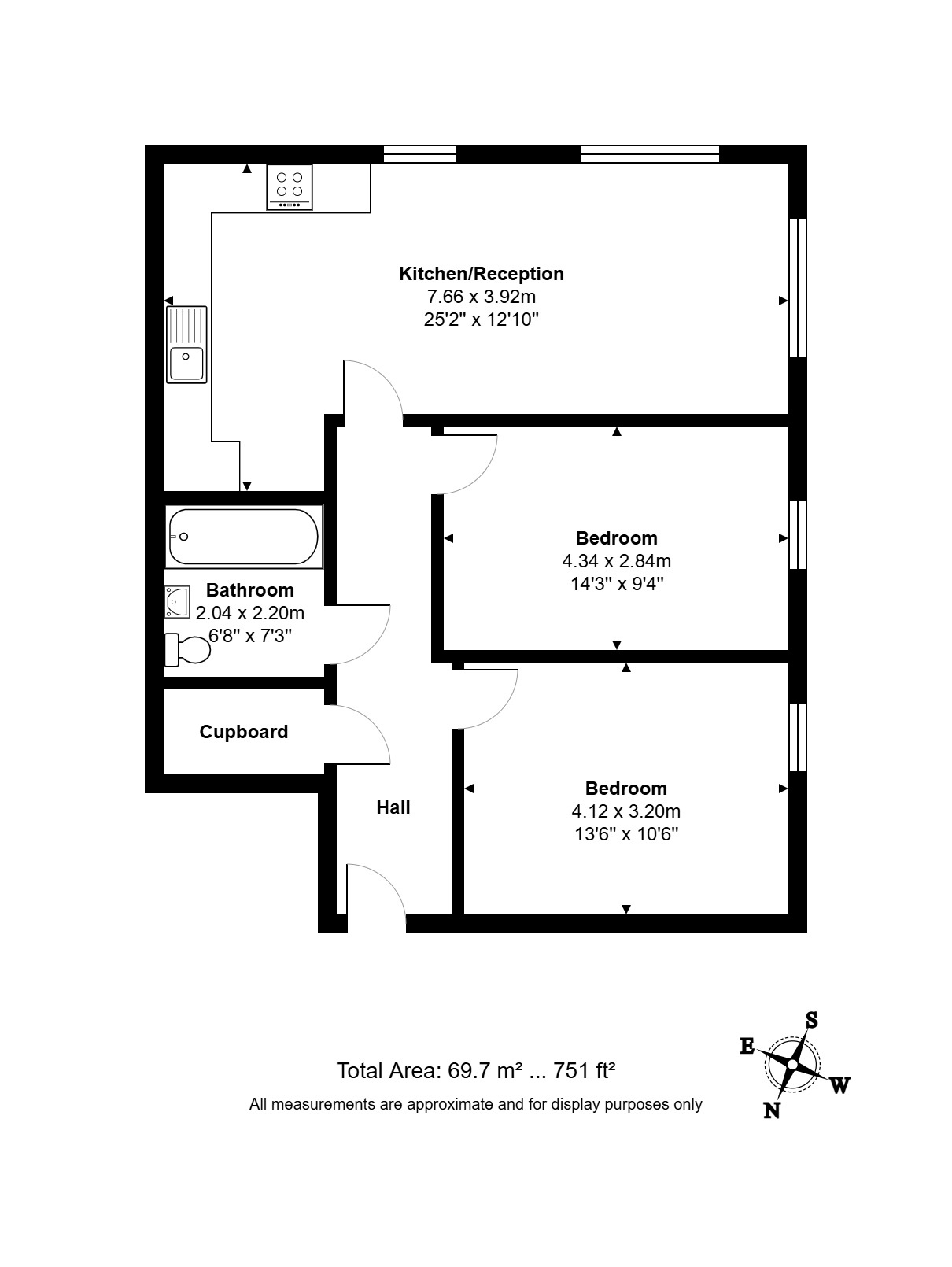 Flat 10 Dower House, Redland Way, St. Albans floorplan