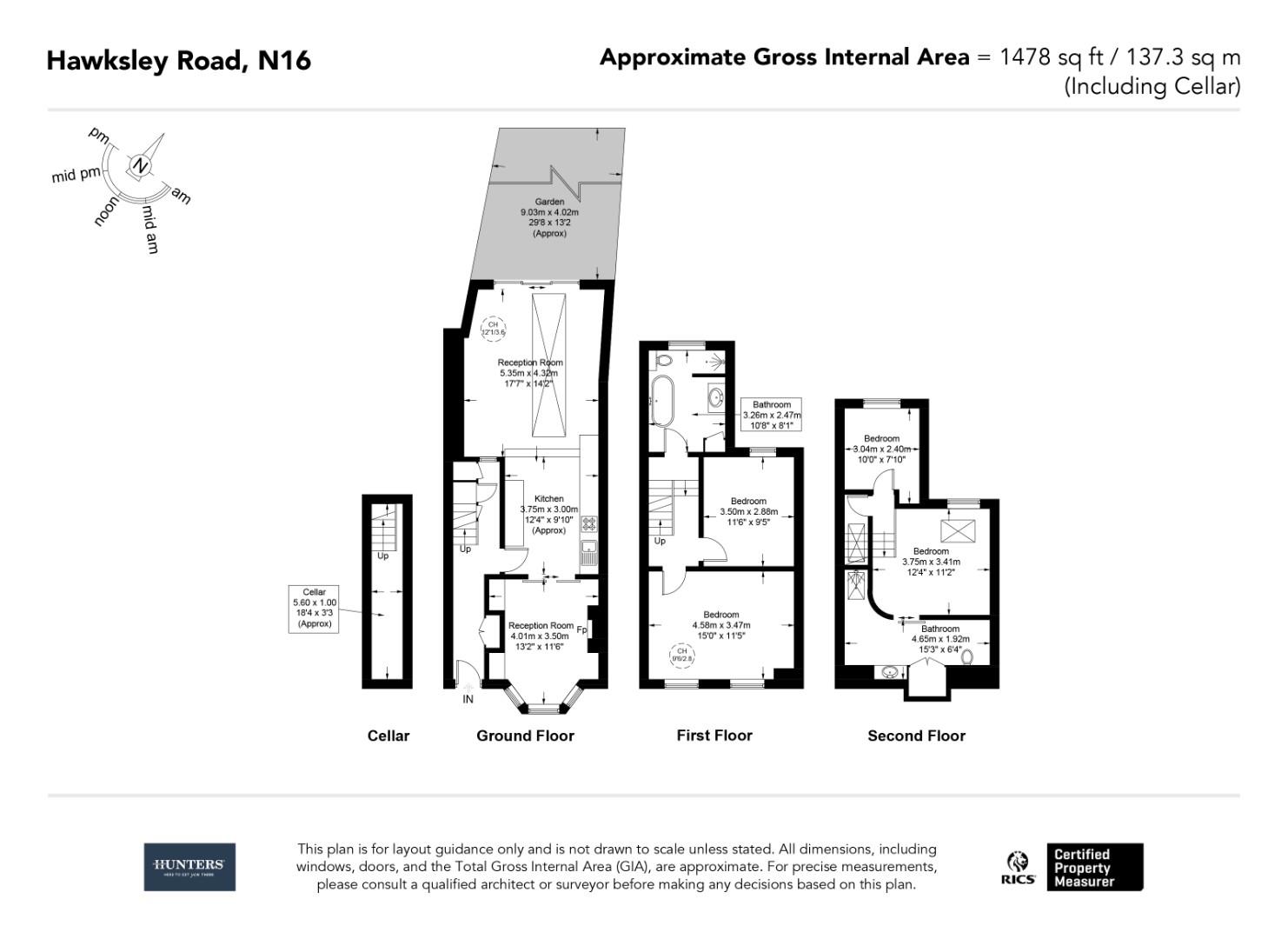 35, Hawksley Road, London floorplan