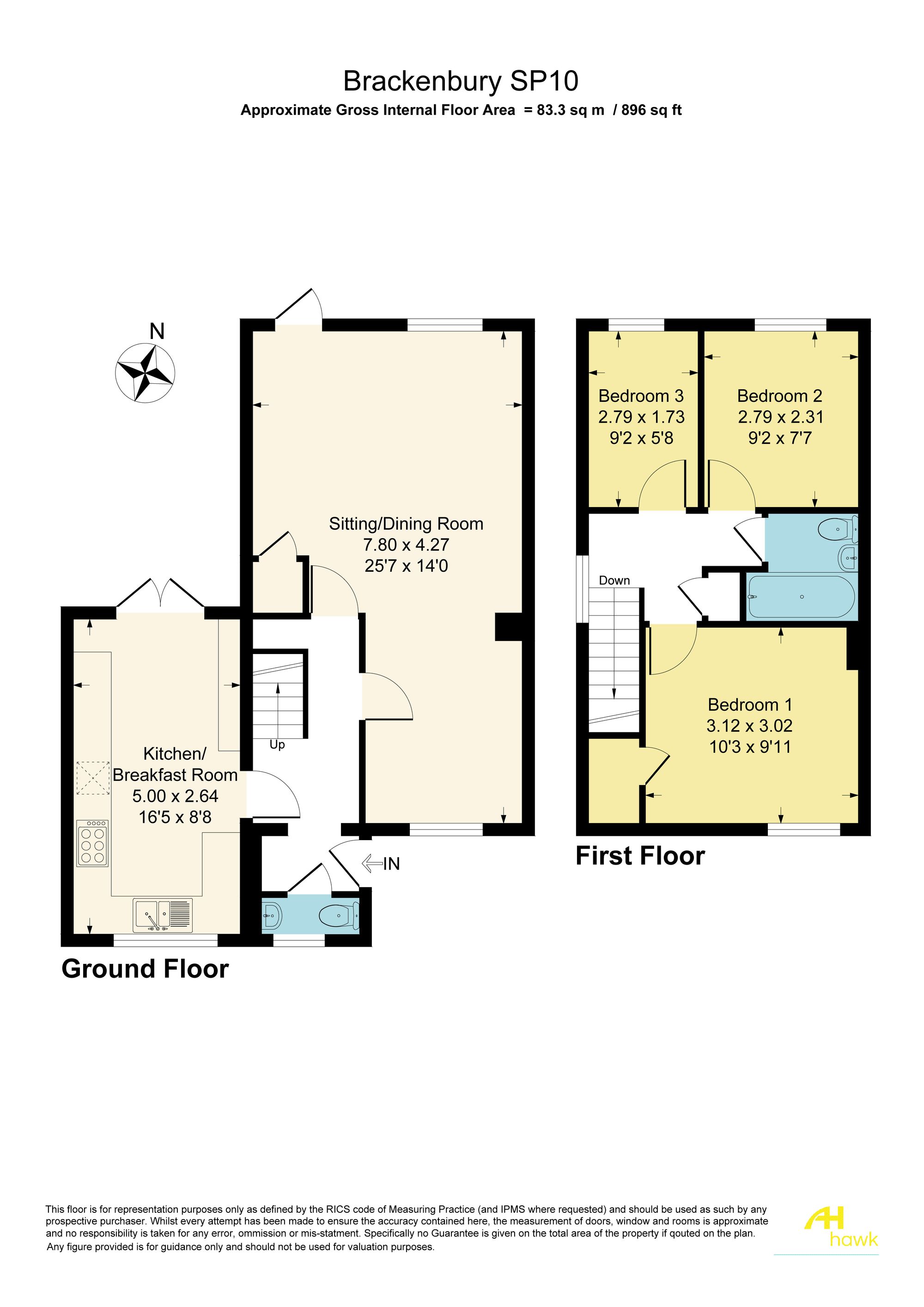 12 Brackenbury, Andover floorplan