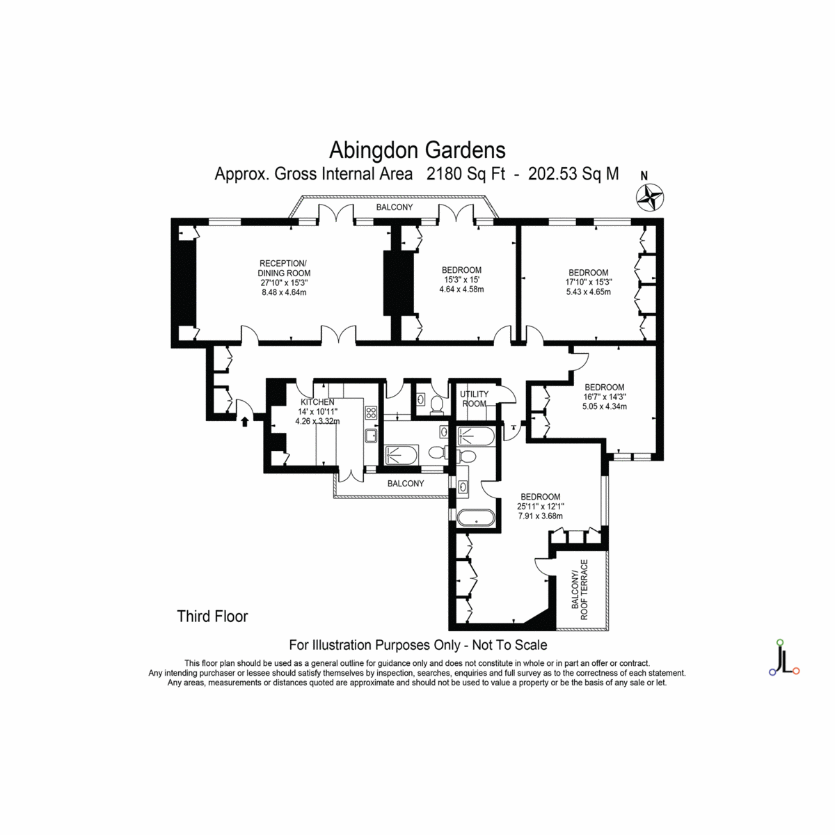 Flat 9, Abingdon Gardens, 40, Abingdon Villas, London floorplan