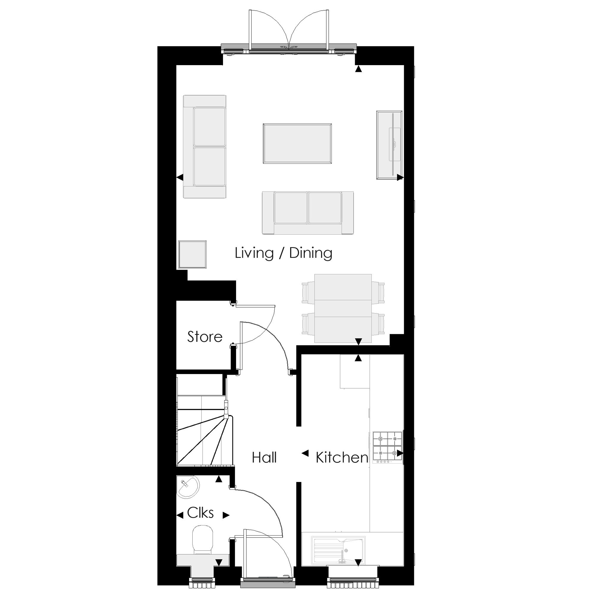 205, Off Evans Way, Witham floorplan
