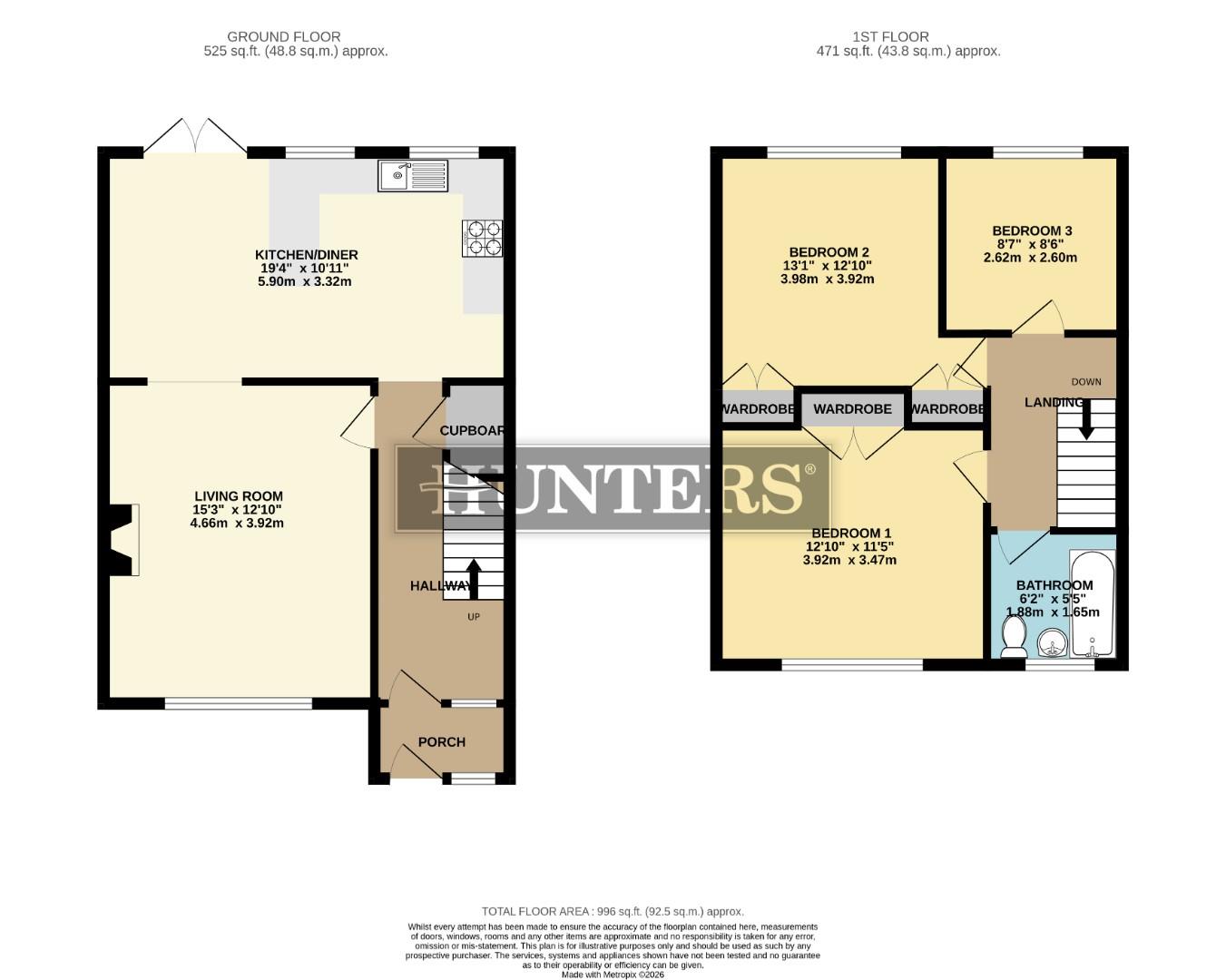 63, St. Albans Close, Scunthorpe floorplan