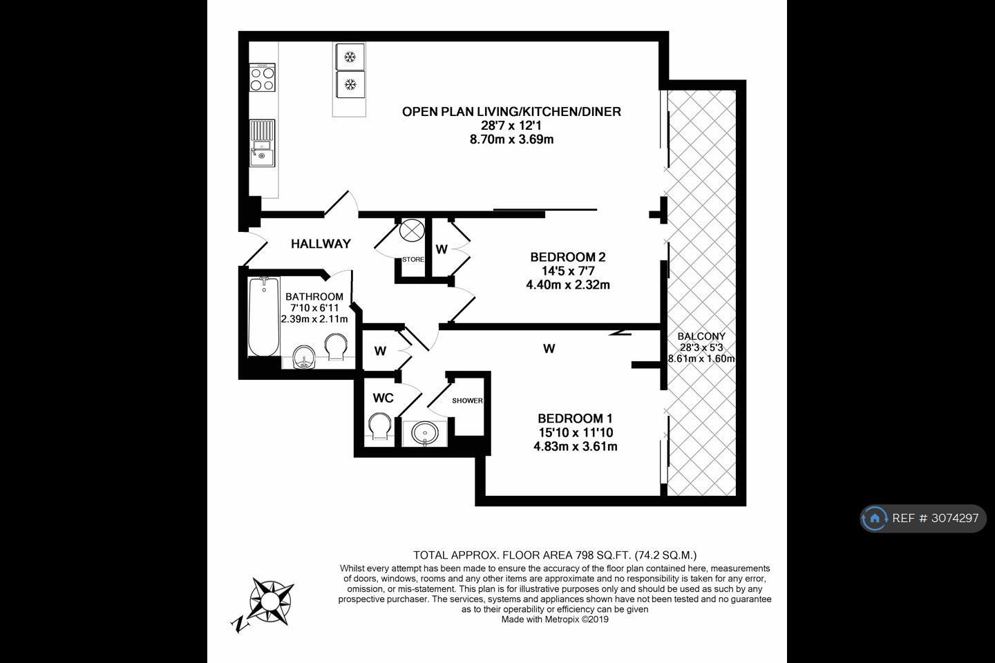 Island House, Three Mill Lane, London floorplan