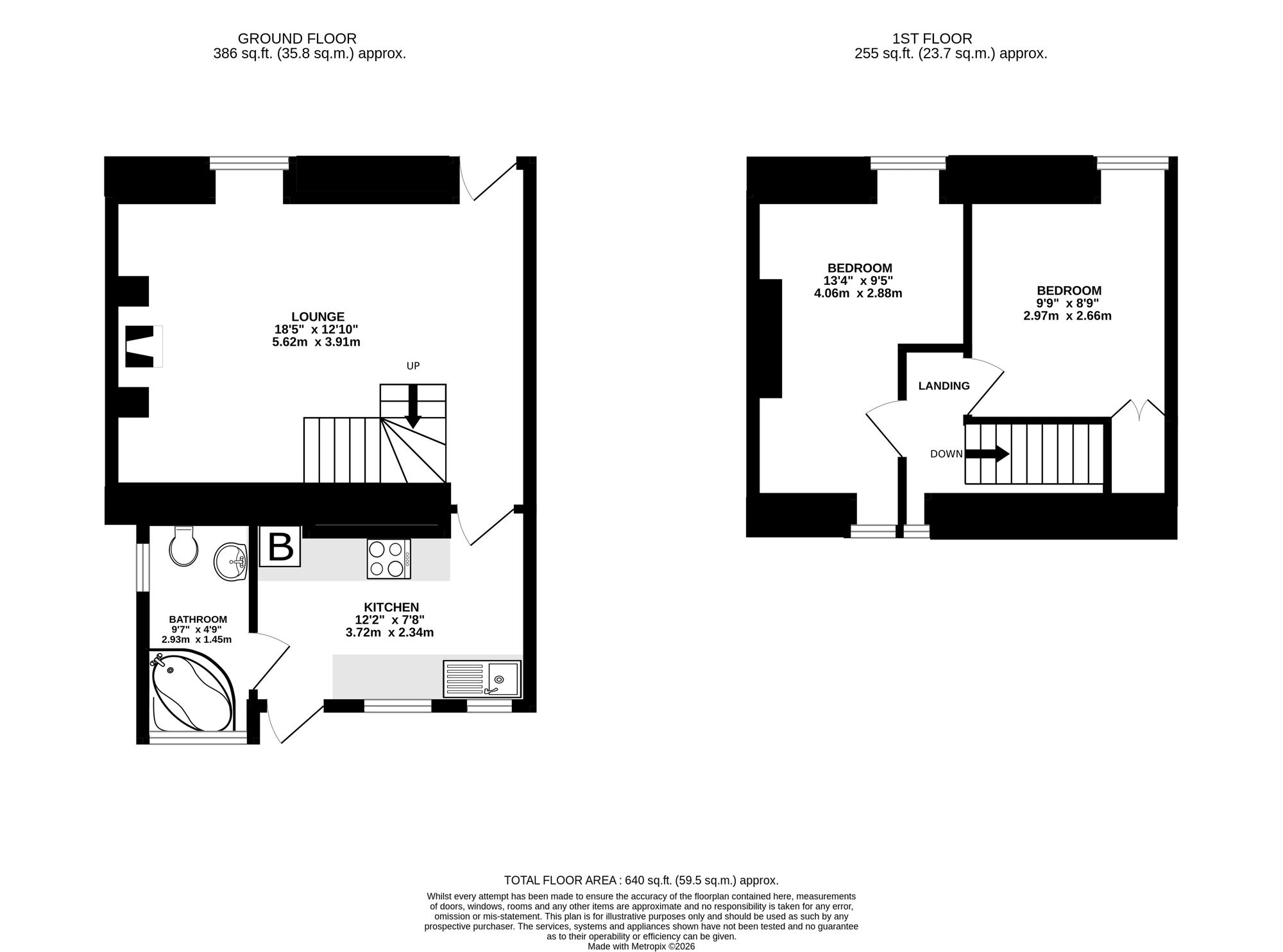 16 Mutton Row, Penryn floorplan