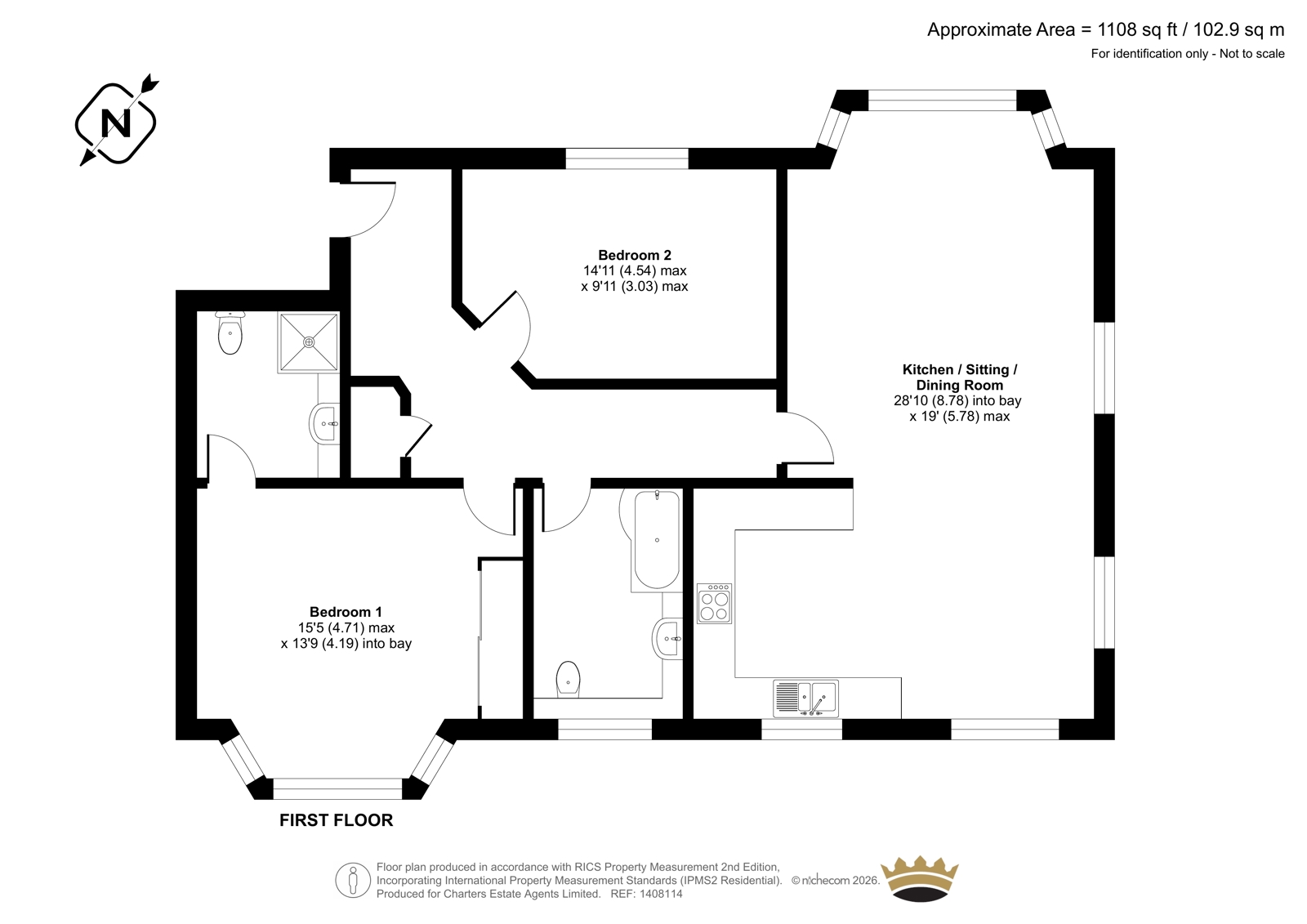 3 Dunwood Court,, Salisbury Road, Romsey floorplan