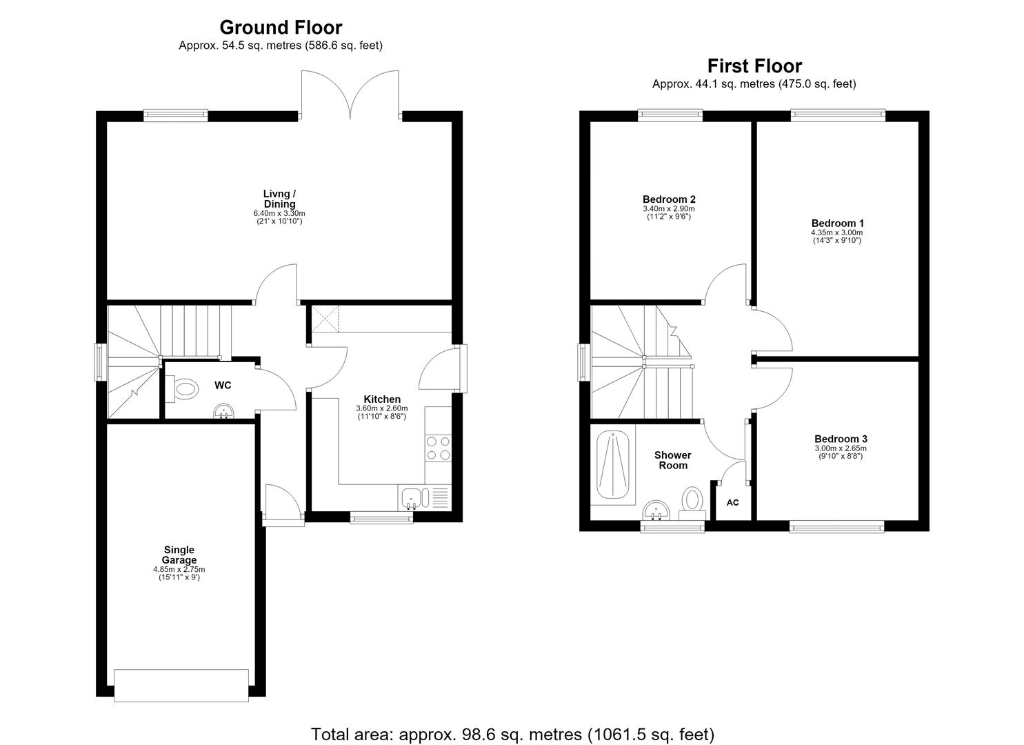 12, Belvoir Close, Mountsorrel floorplan