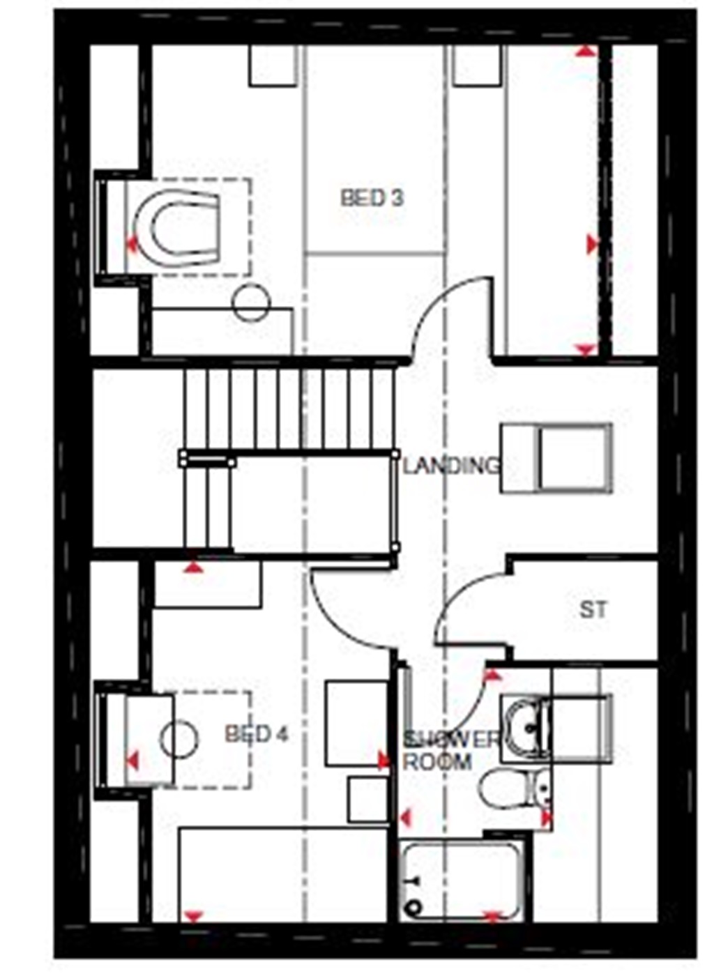 "Hertford" at Fence Avenue, Macclesfield SK10, 4 bedroom detached house