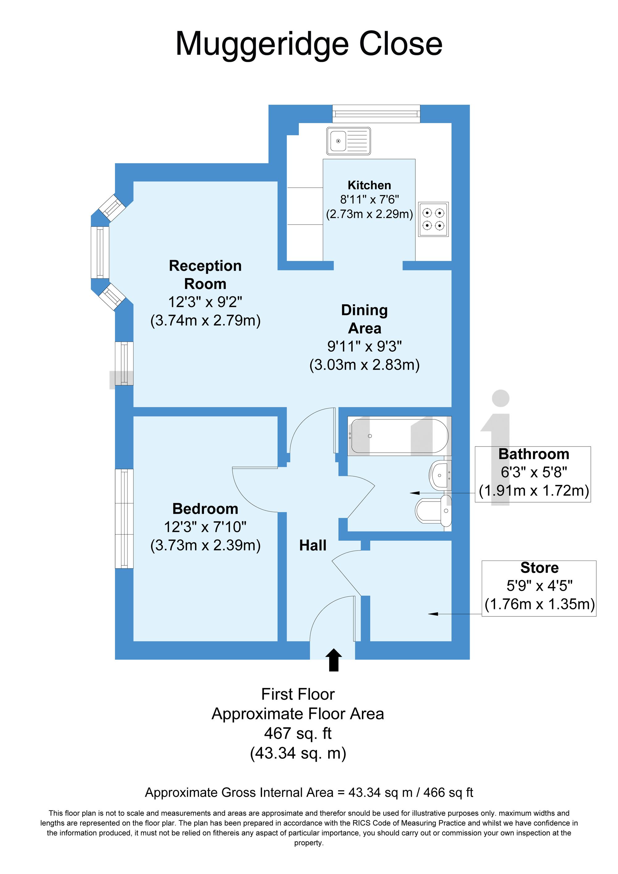 57 Muggeridge Close, South Croydon floorplan