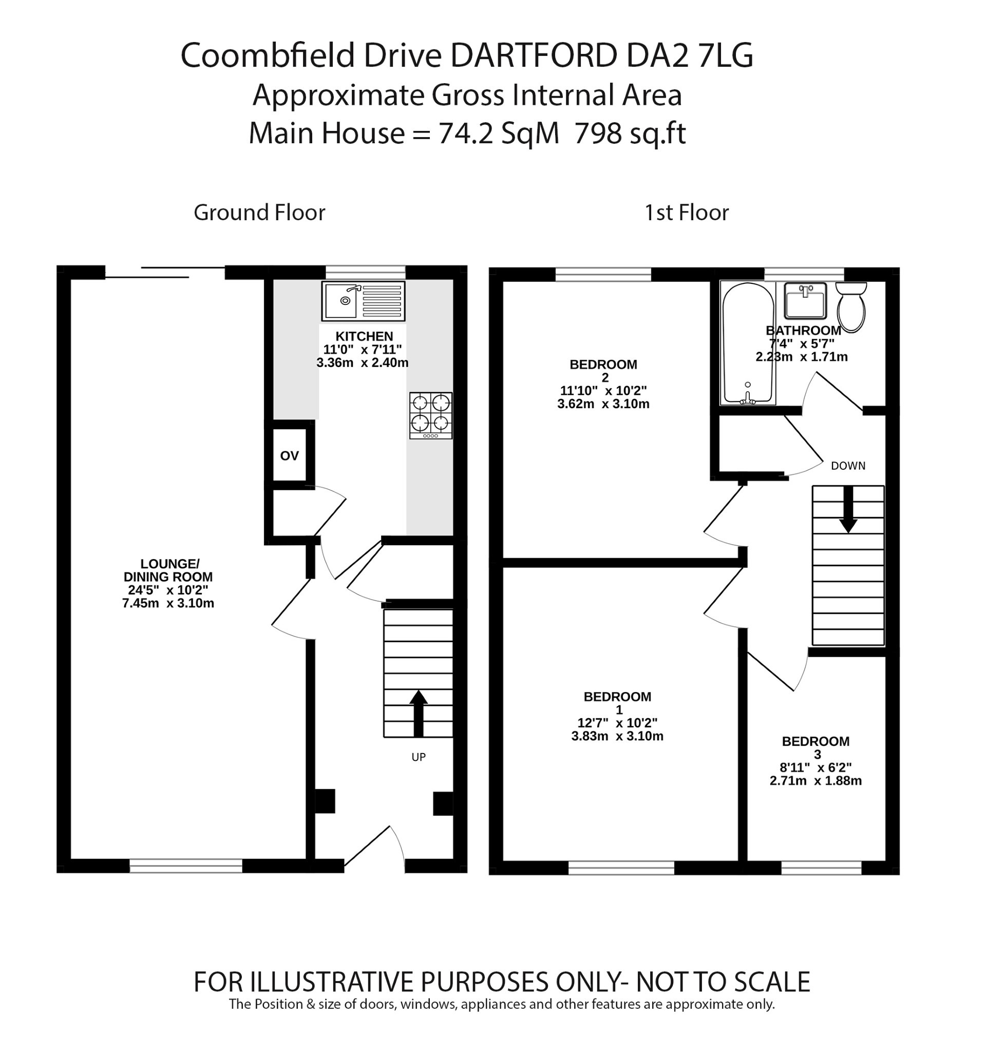 17 Coombfield Drive, Dartford, Kent floorplan