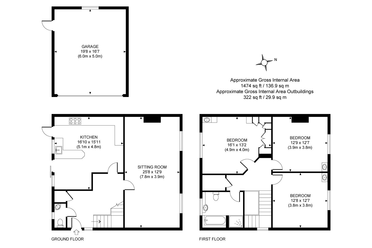 3 Bedrooms Detached house for sale in Pirbright, Woking, Surrey GU24