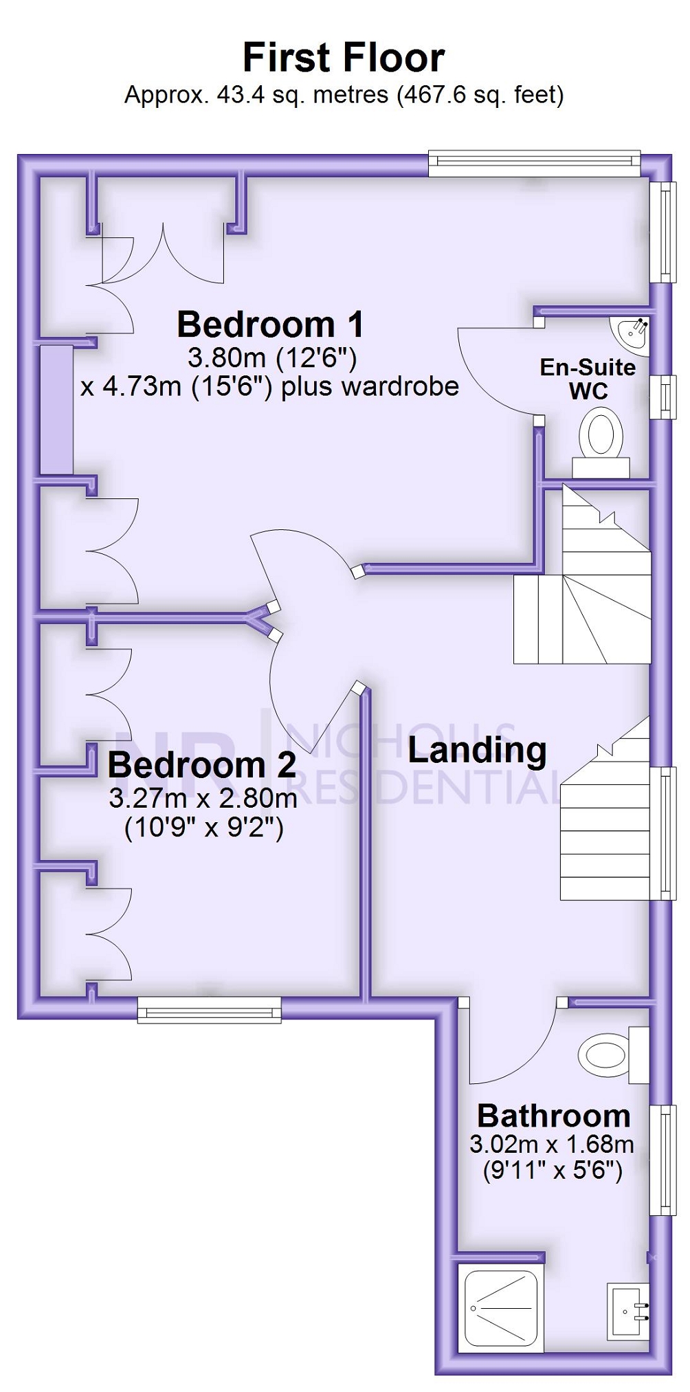 32, Grange Road, Chessington floorplan