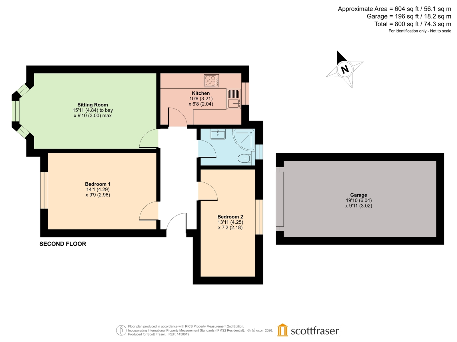 Flat 15, Cherwell Lodge,, Water Eaton Road, Oxfordshire floorplan