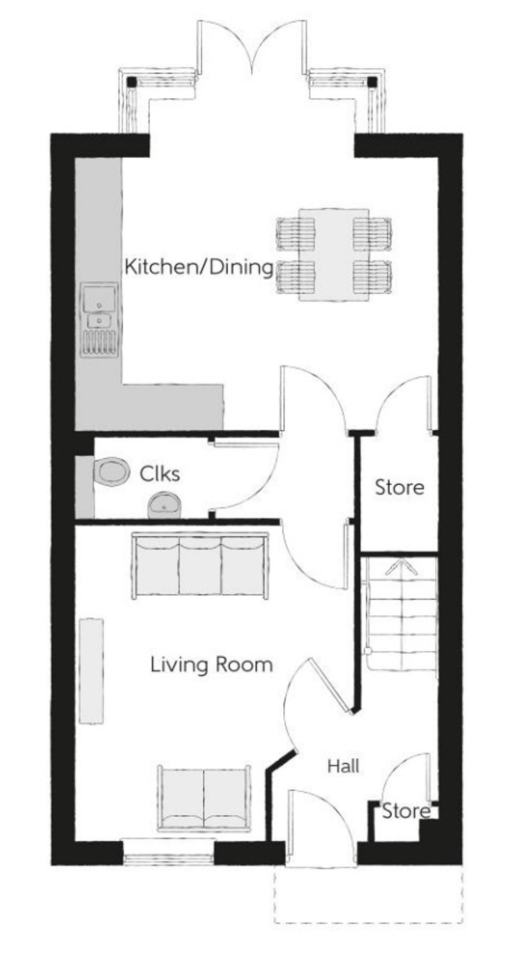 Plot 325, Hunts Grove Drive, Hardwicke floorplan