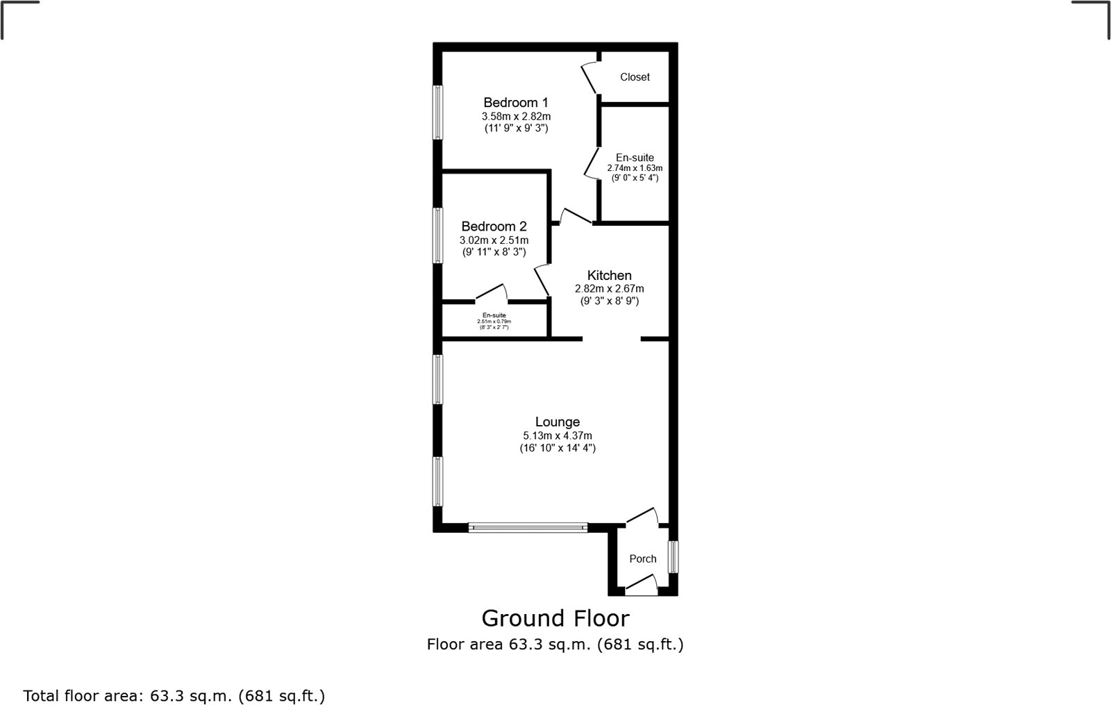 Flat 4, Park Gate, 193, York Avenue, Isle of Wight floorplan