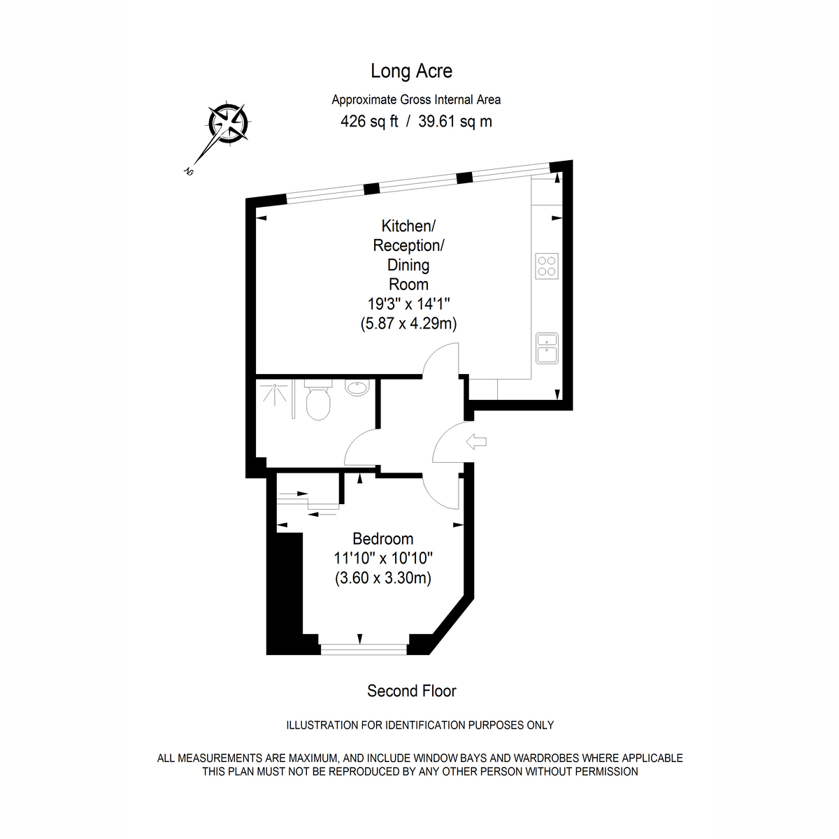 Flat Flat 2, 79, Long Acre, London floorplan