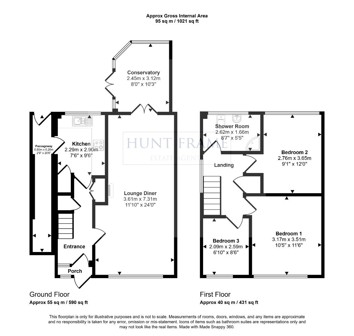 1, Fisher Close, Eastbourne floorplan