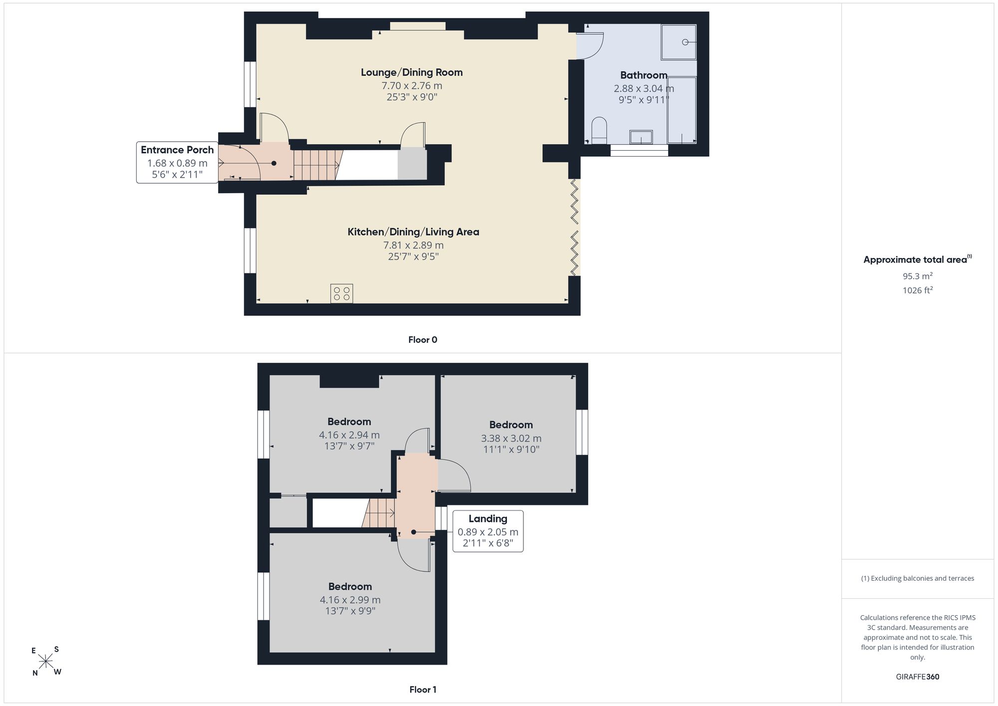 13 Southend, Tredegar floorplan