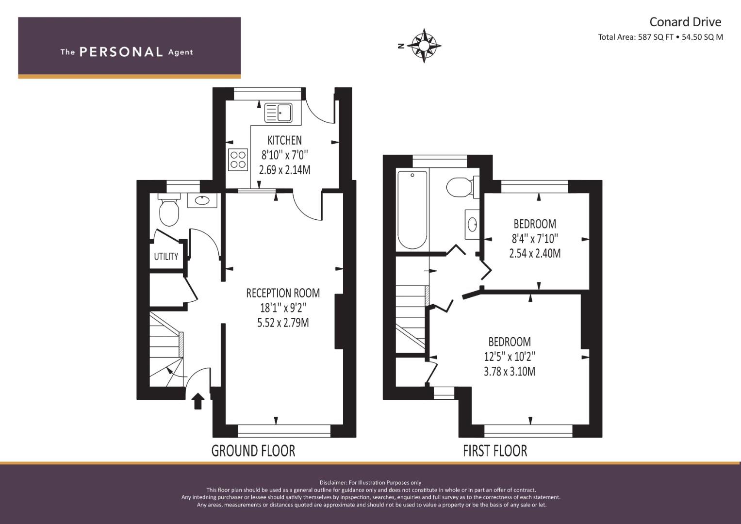 Conrad Drive, Worcester Park KT4, 2 bedroom terraced house for sale