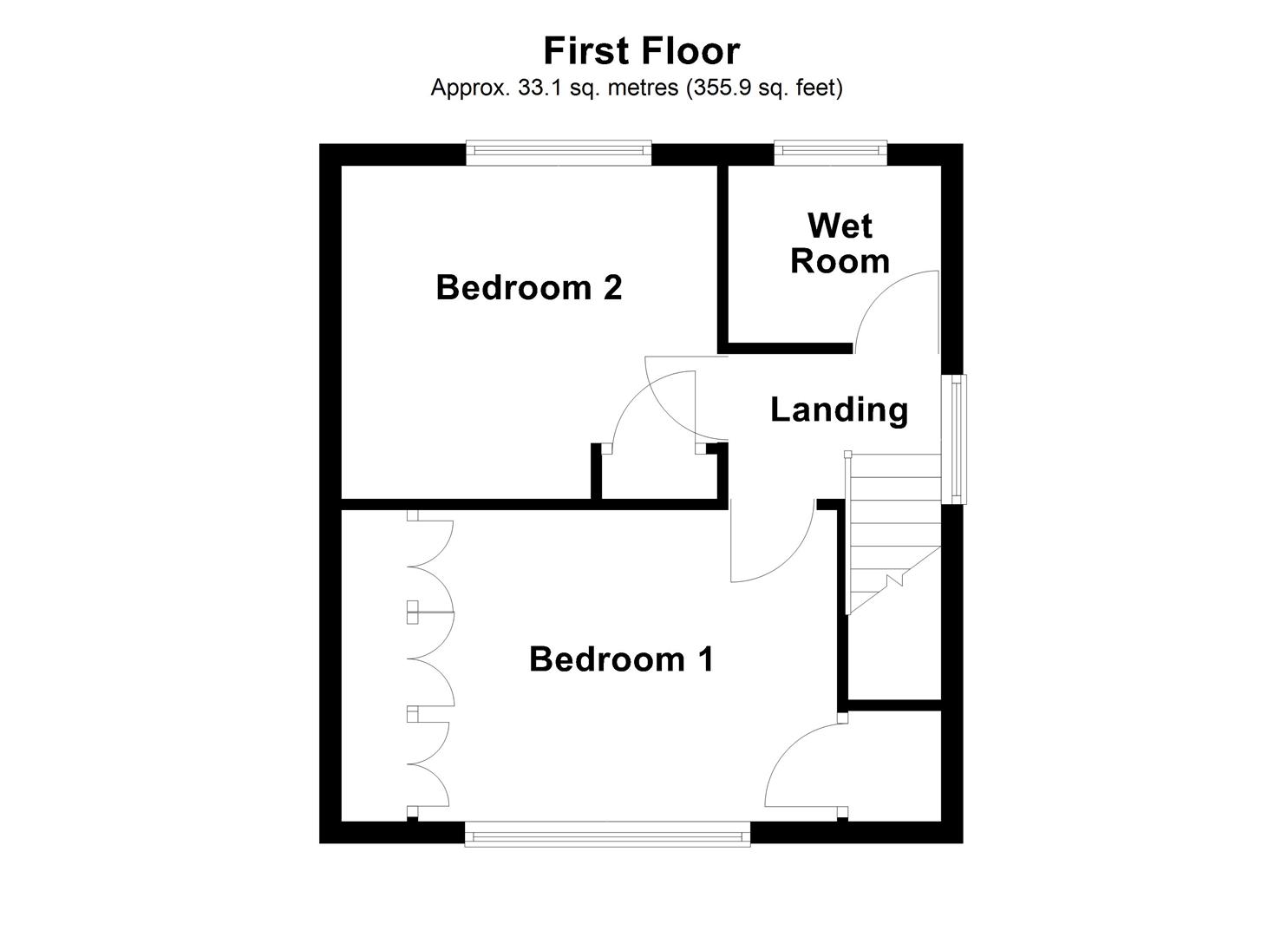 134, Partridge Crescent, Dewsbury floorplan