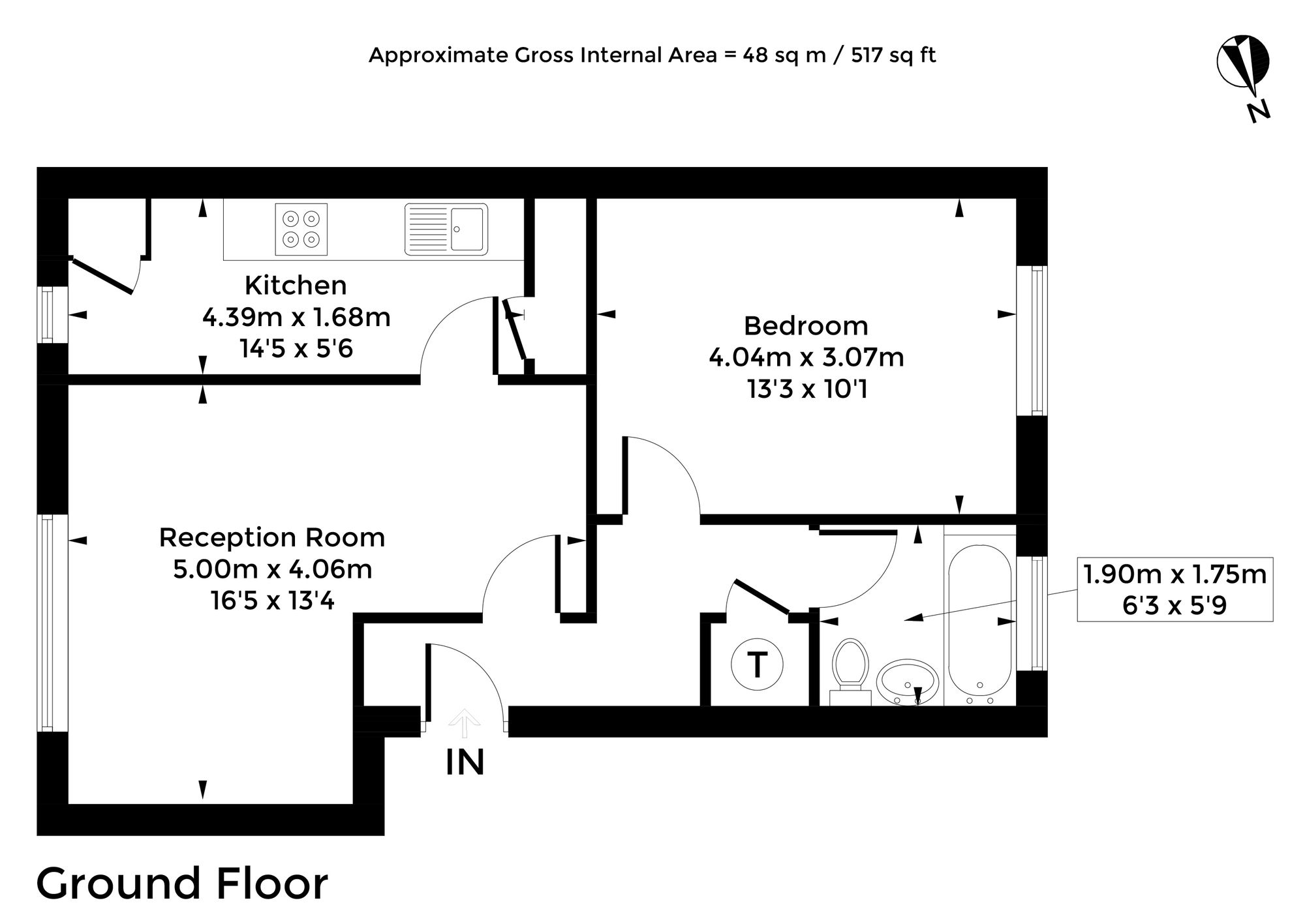 Flat 2, Eaton Court Water Eaton Road, Oxford floorplan