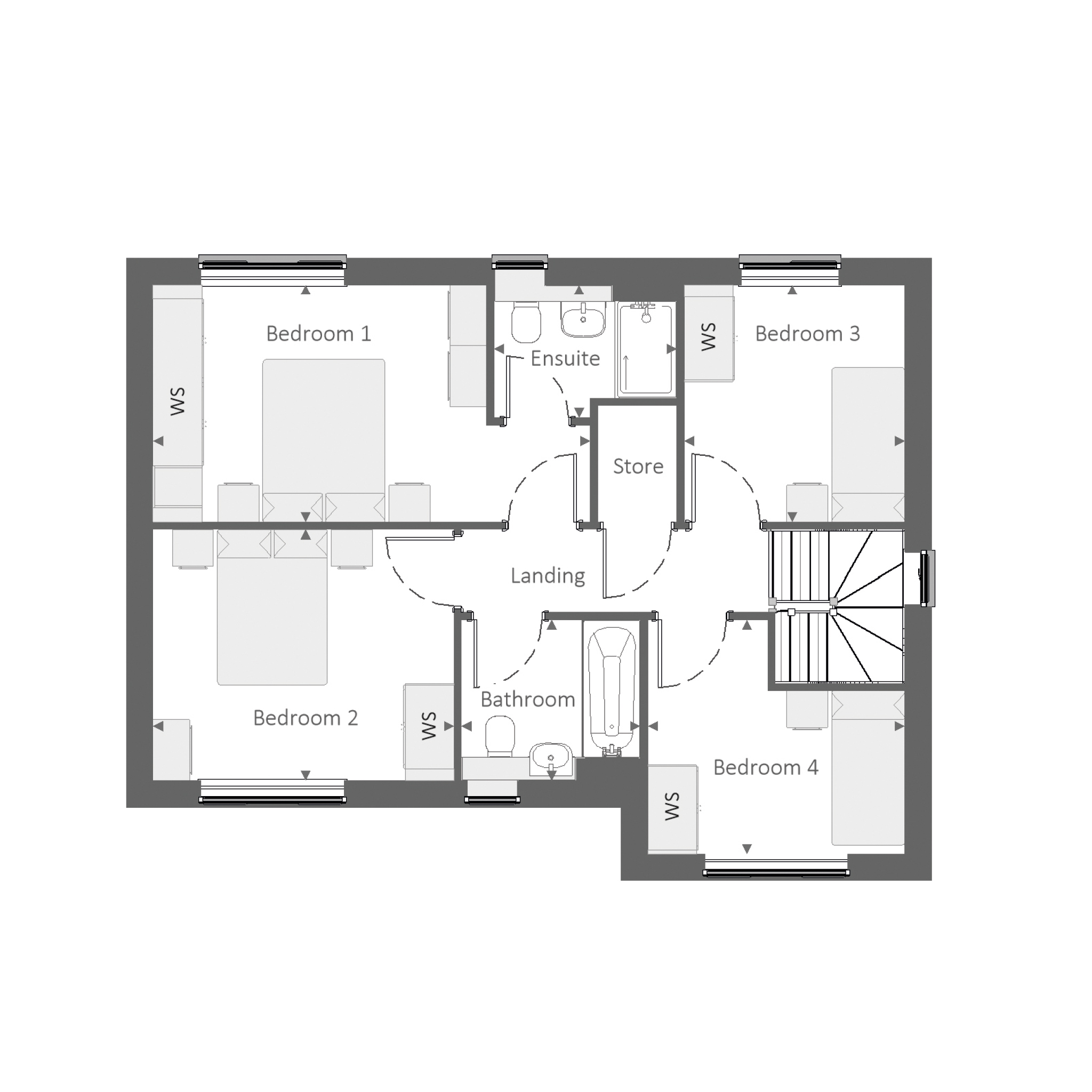 196, Cannondown Road, Cookham floorplan