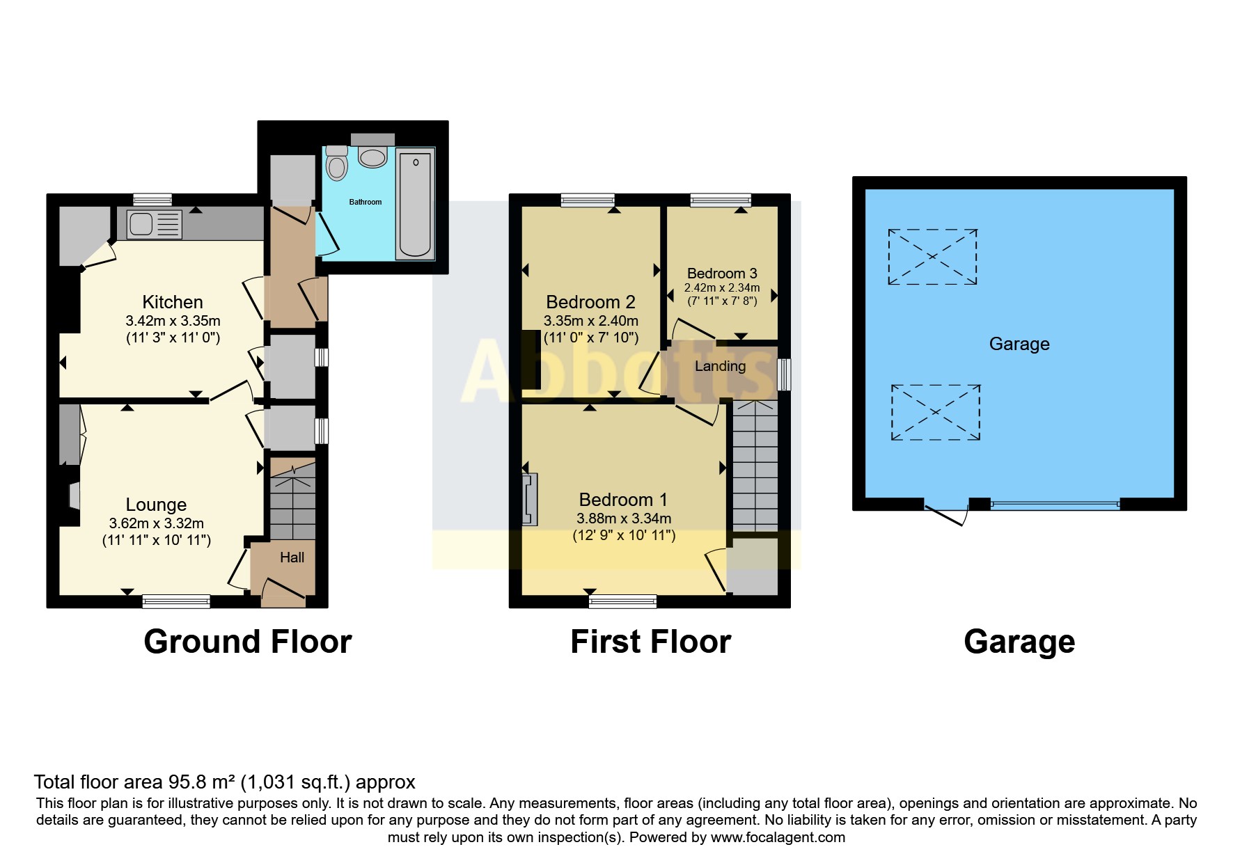 1 Elms Cottage,, Skreens Park Road, Chelmsford floorplan