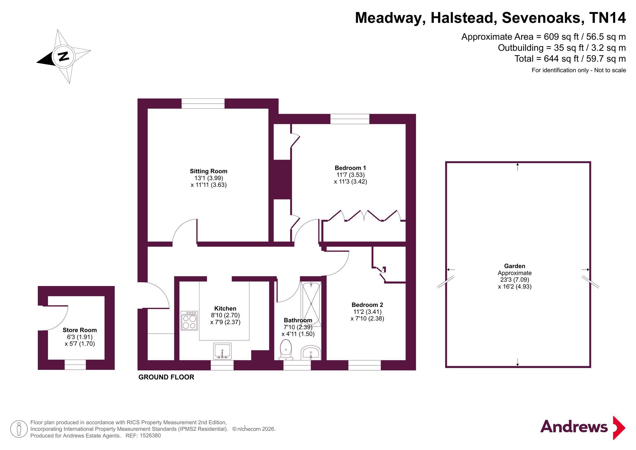 34, Meadway, Sevenoaks floorplan