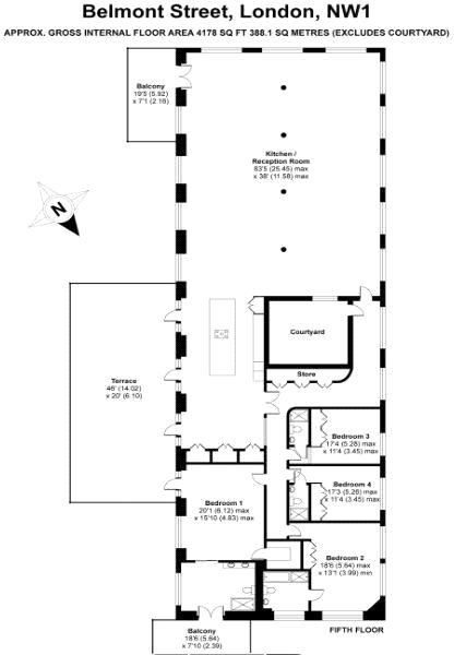 Flat 9 Chappell Loft, 10, Belmont Street, London floorplan
