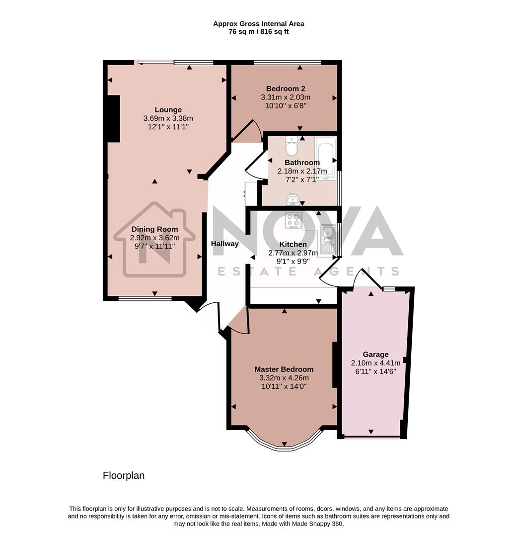 51, Clevedon Road, Luton floorplan