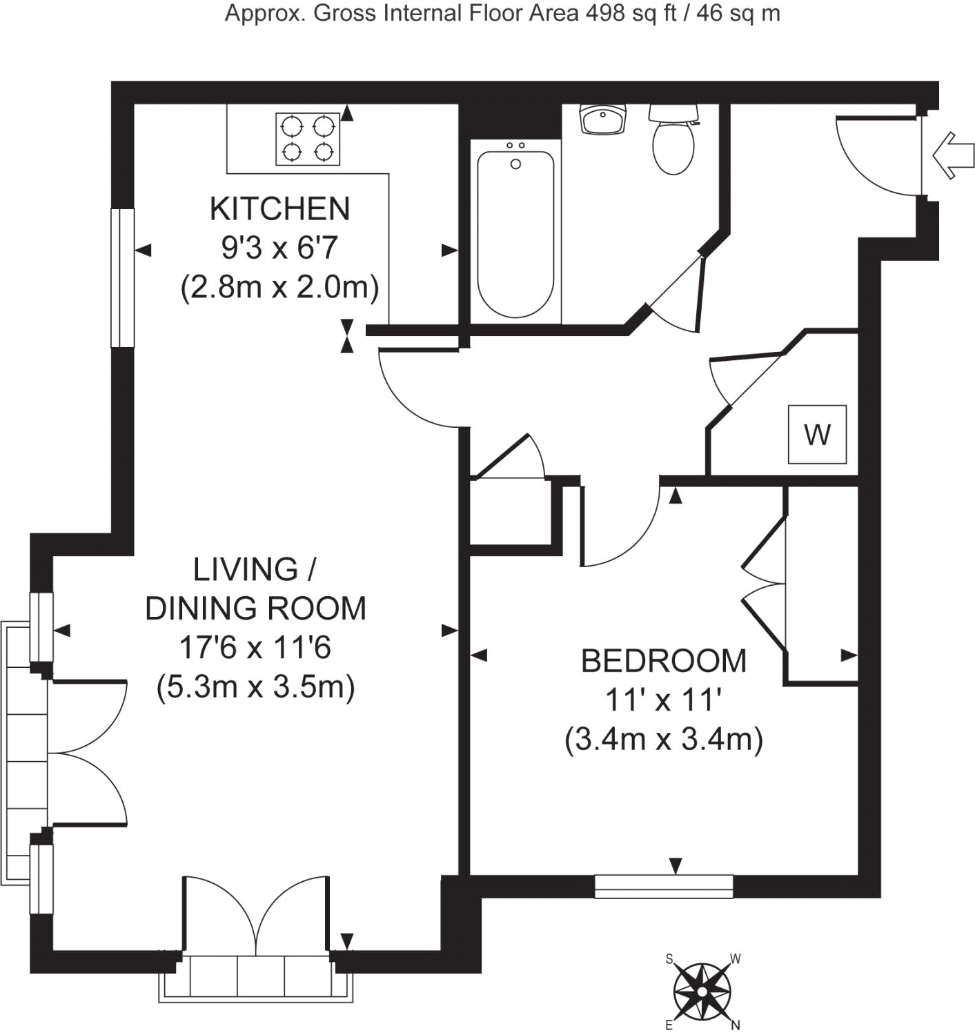 1 Bedrooms Flat for sale in Tudor Way, Knaphill GU21