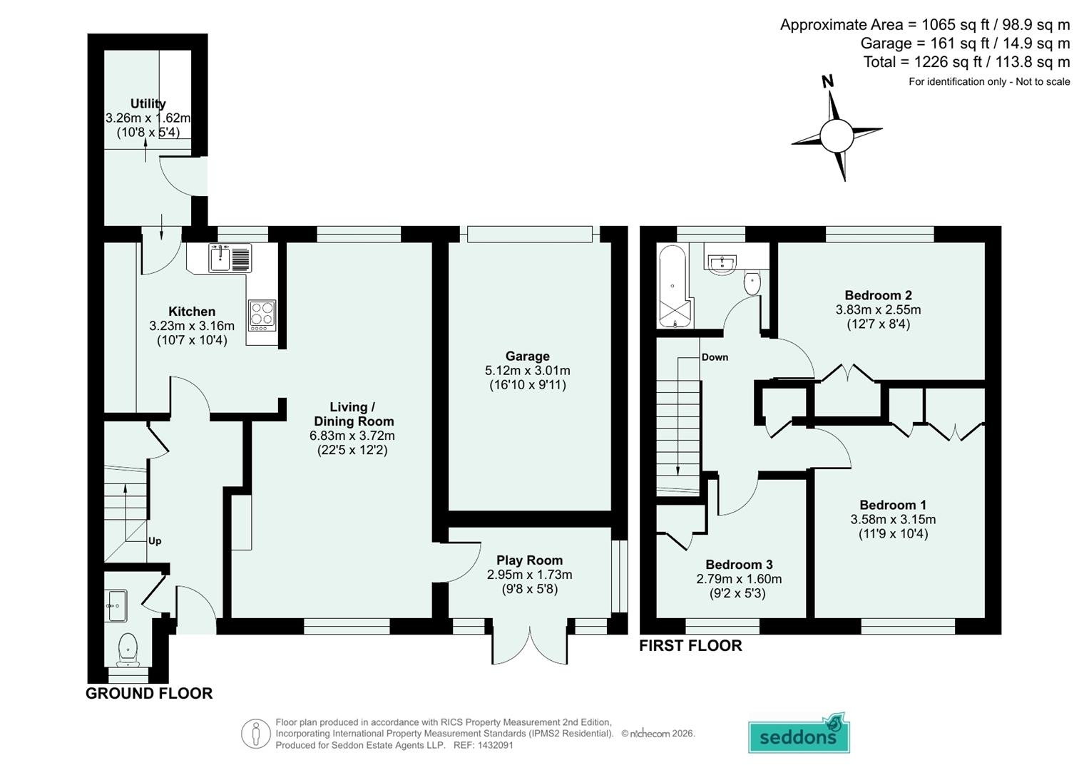 65, Pethertons, Tiverton floorplan