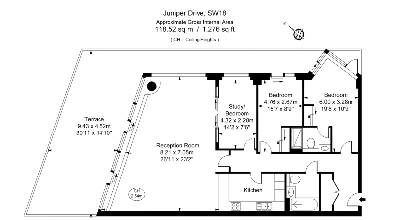 4, Ensign House, Battersea Reach floorplan