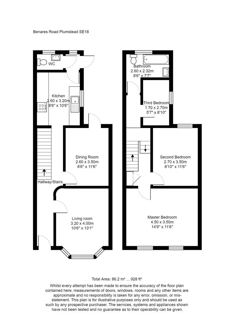 33, Benares Road, London floorplan