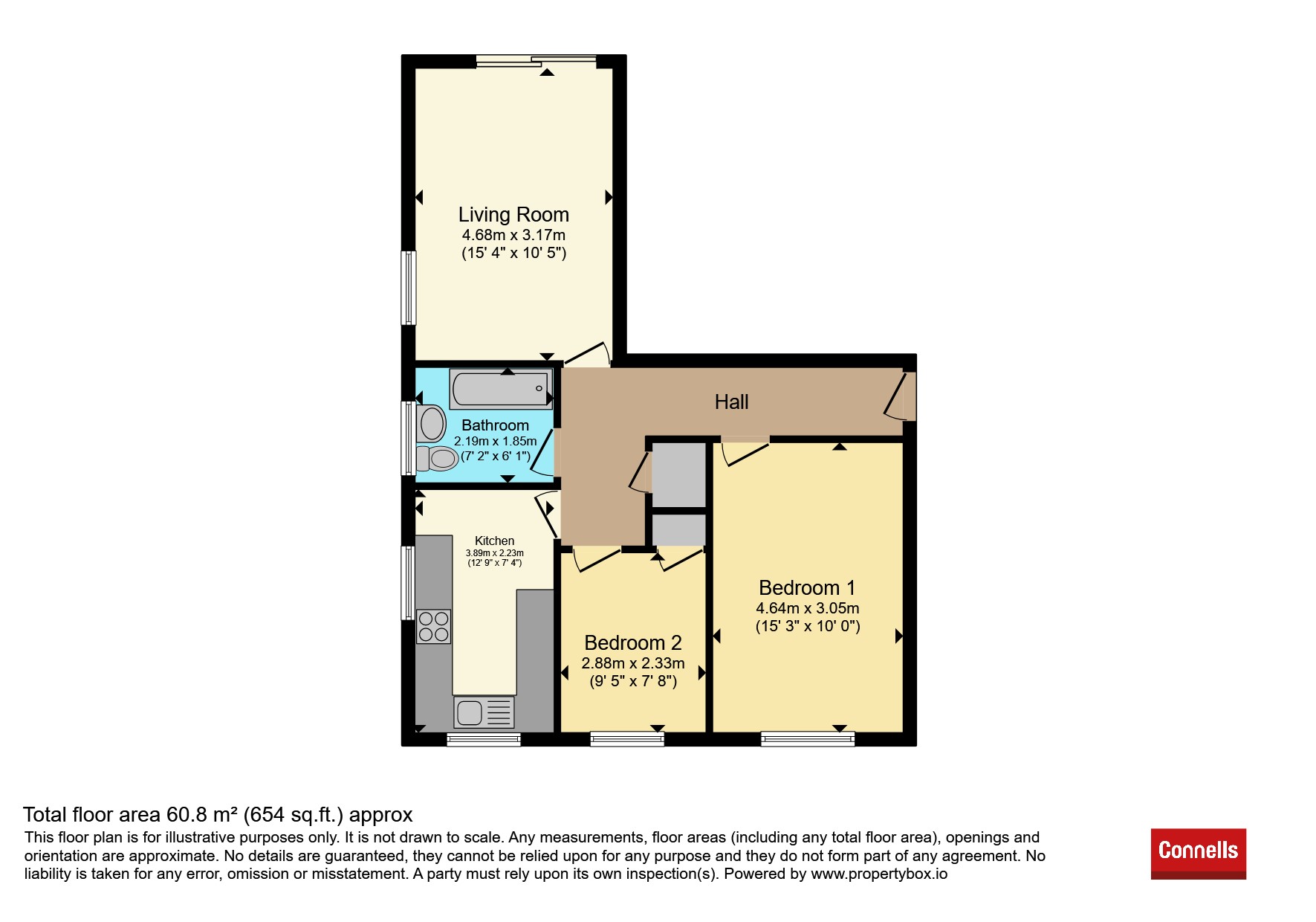 Flat 12, Littledown Court, 40-42, Dean Park Road, Bournemouth floorplan