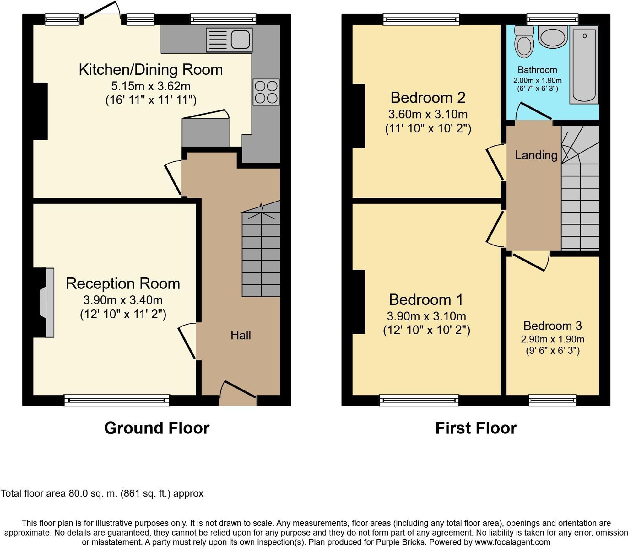 63 Benhurst Gardens, South Croydon floorplan