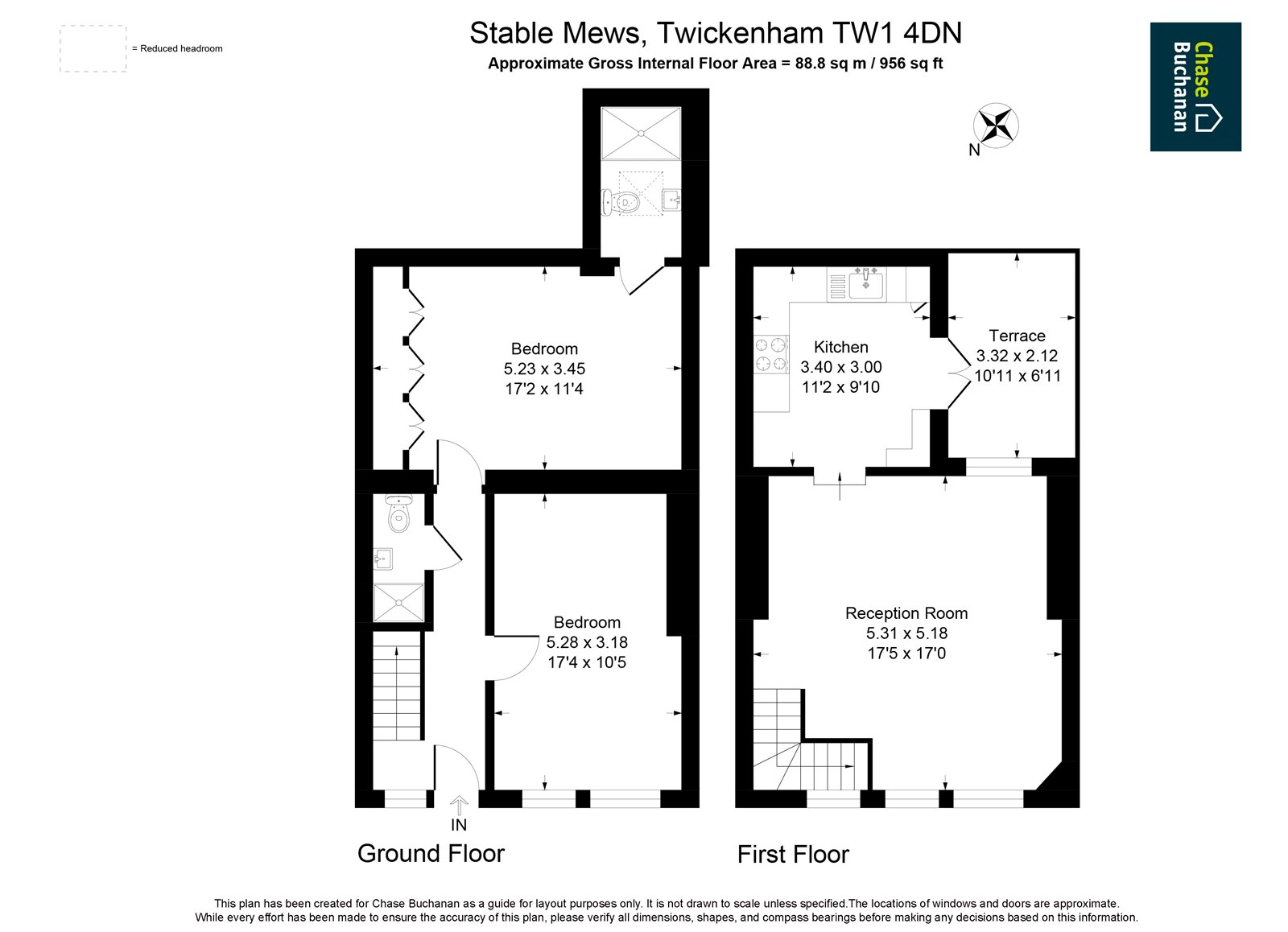 1, Stable Mews, Twickenham floorplan