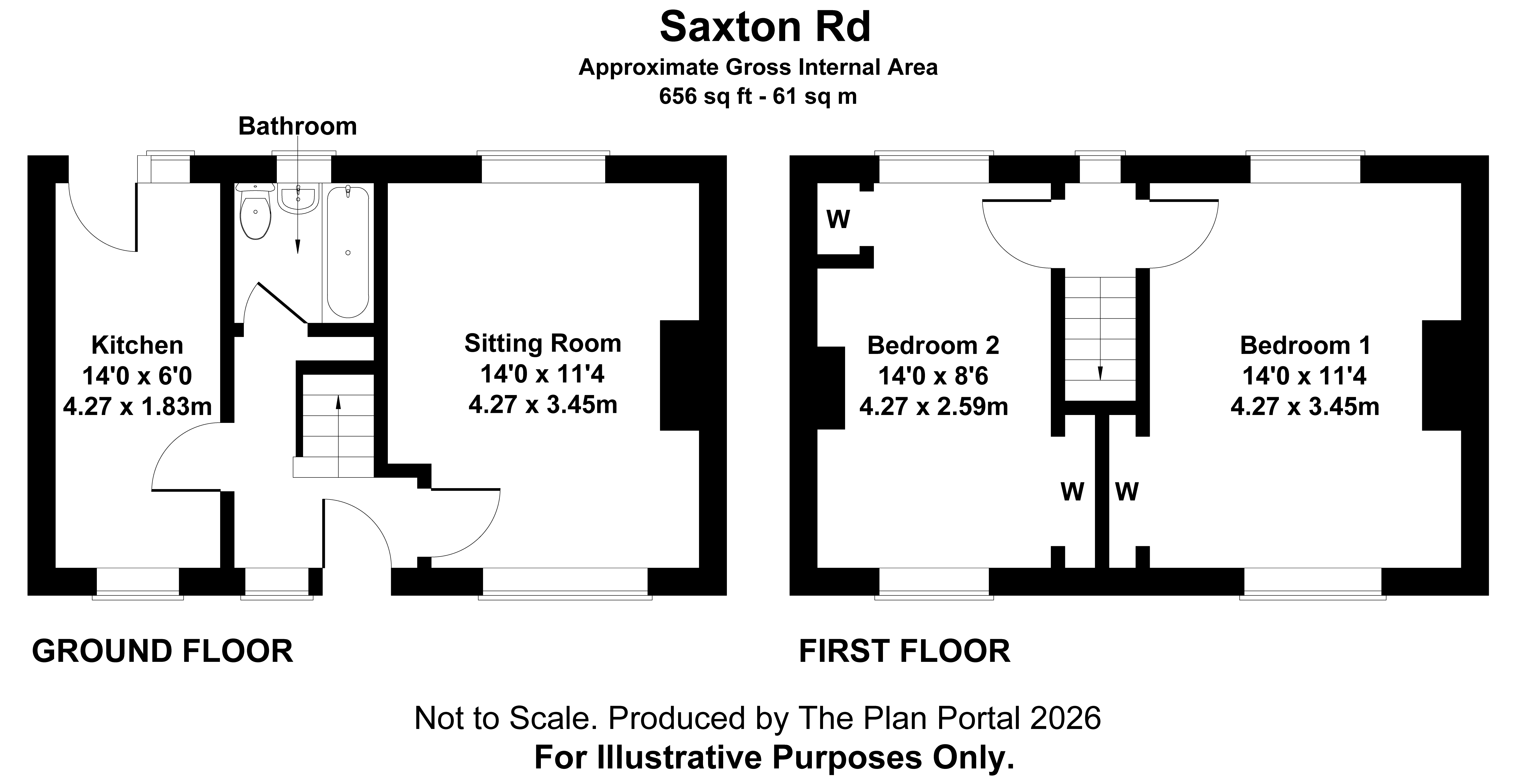 186, Saxton Road, Abingdon floorplan