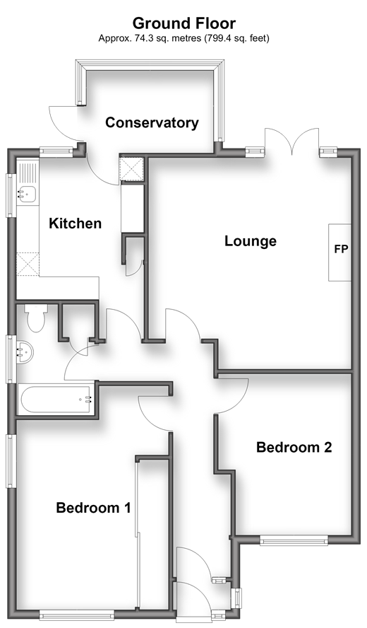 Killick Road Hoo, Rochester floorplan