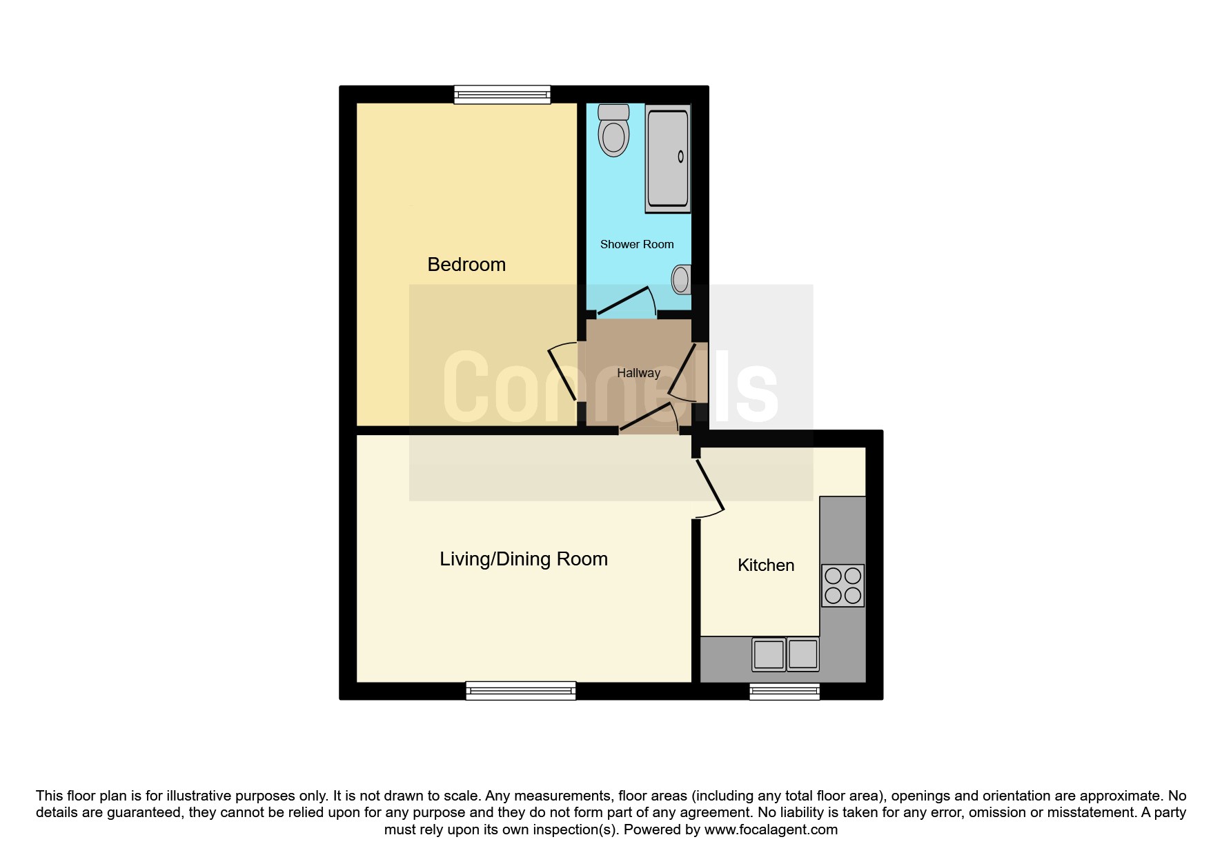 Flat 4, 9, Linkfield Lane, Redhill floorplan