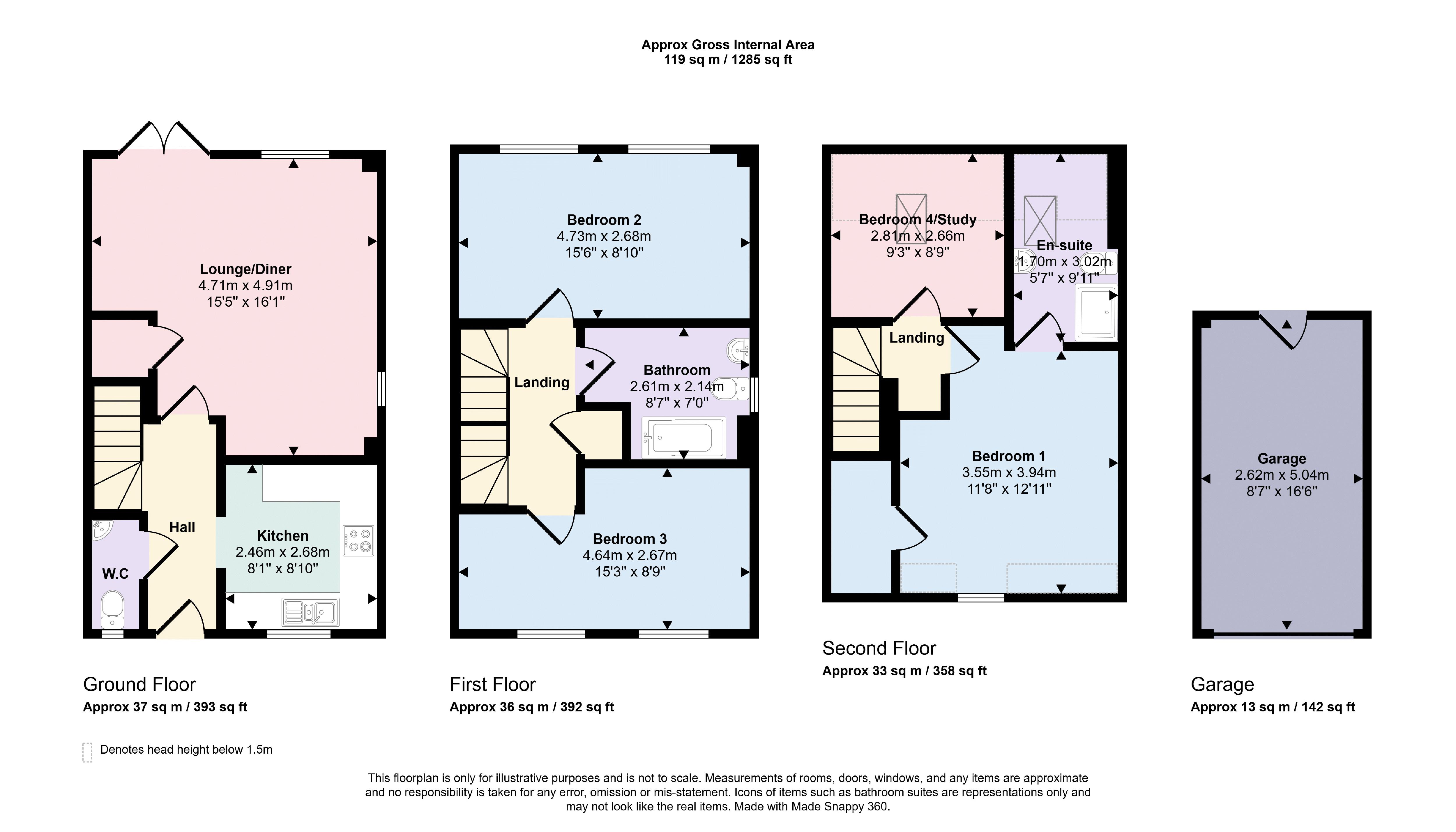 53, Suffolk Road, Westbury floorplan