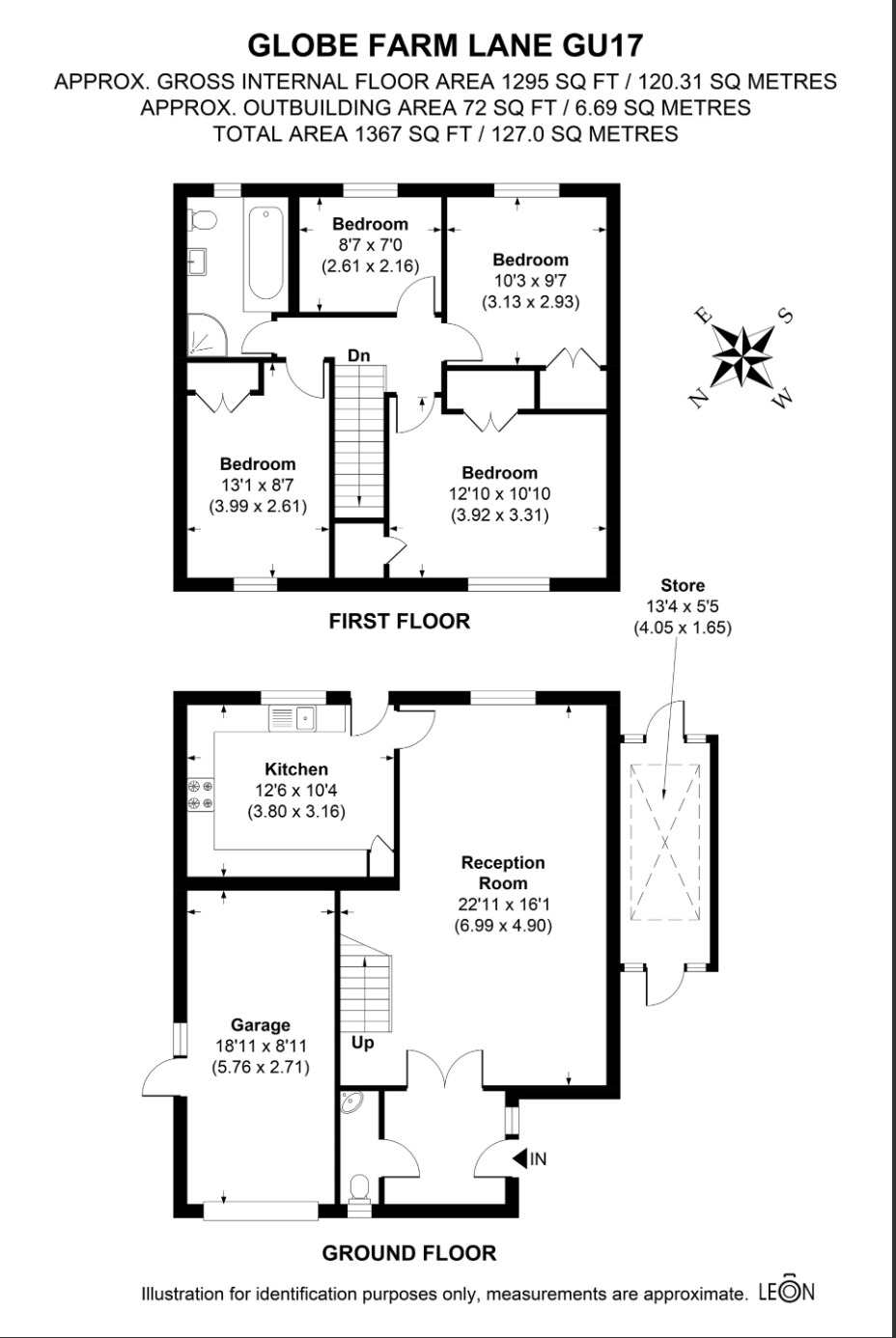 27 Globe Farm Lane, Blackwater, Hampshire floorplan