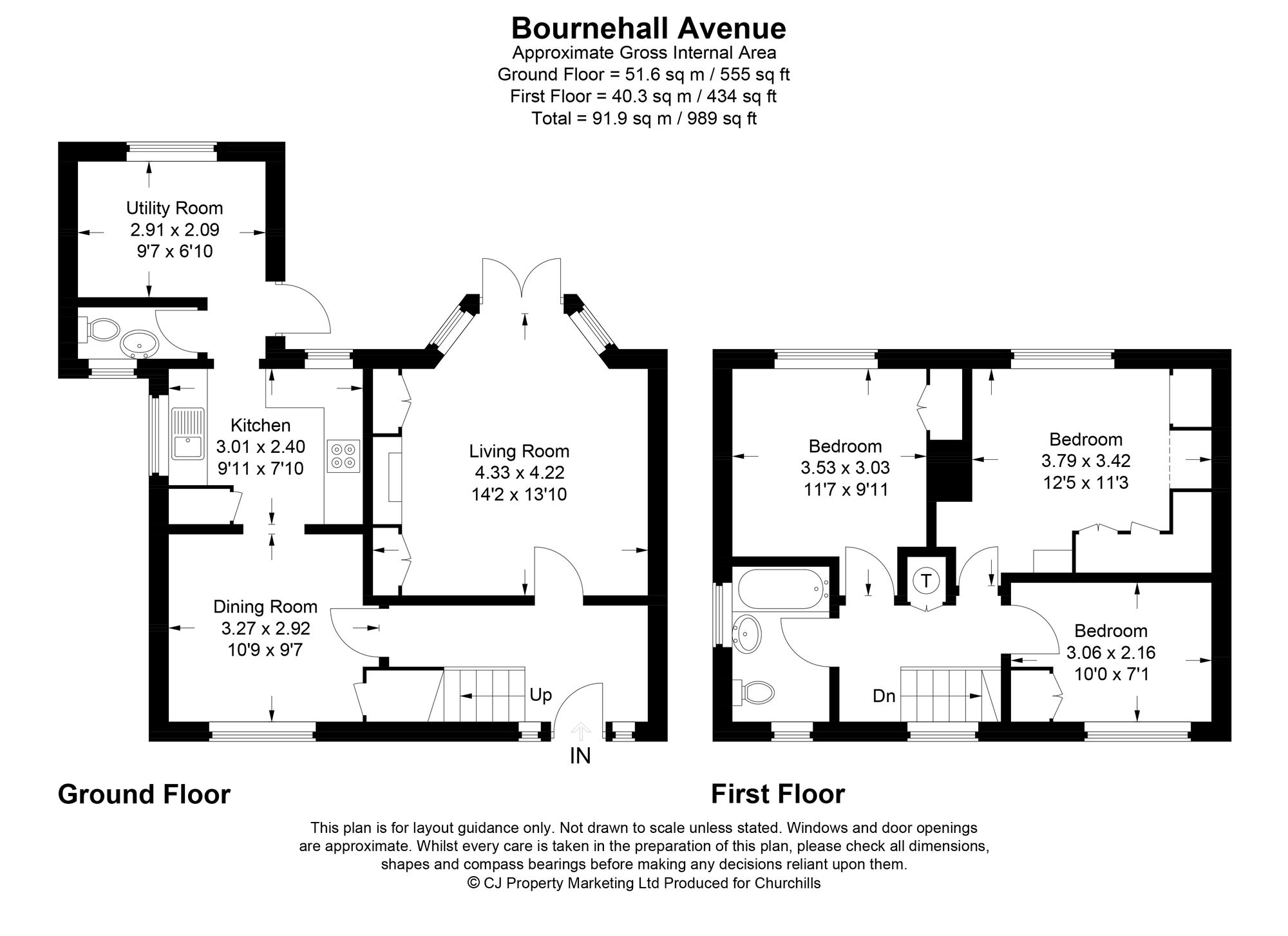 73 Bournehall Avenue, Bushey floorplan