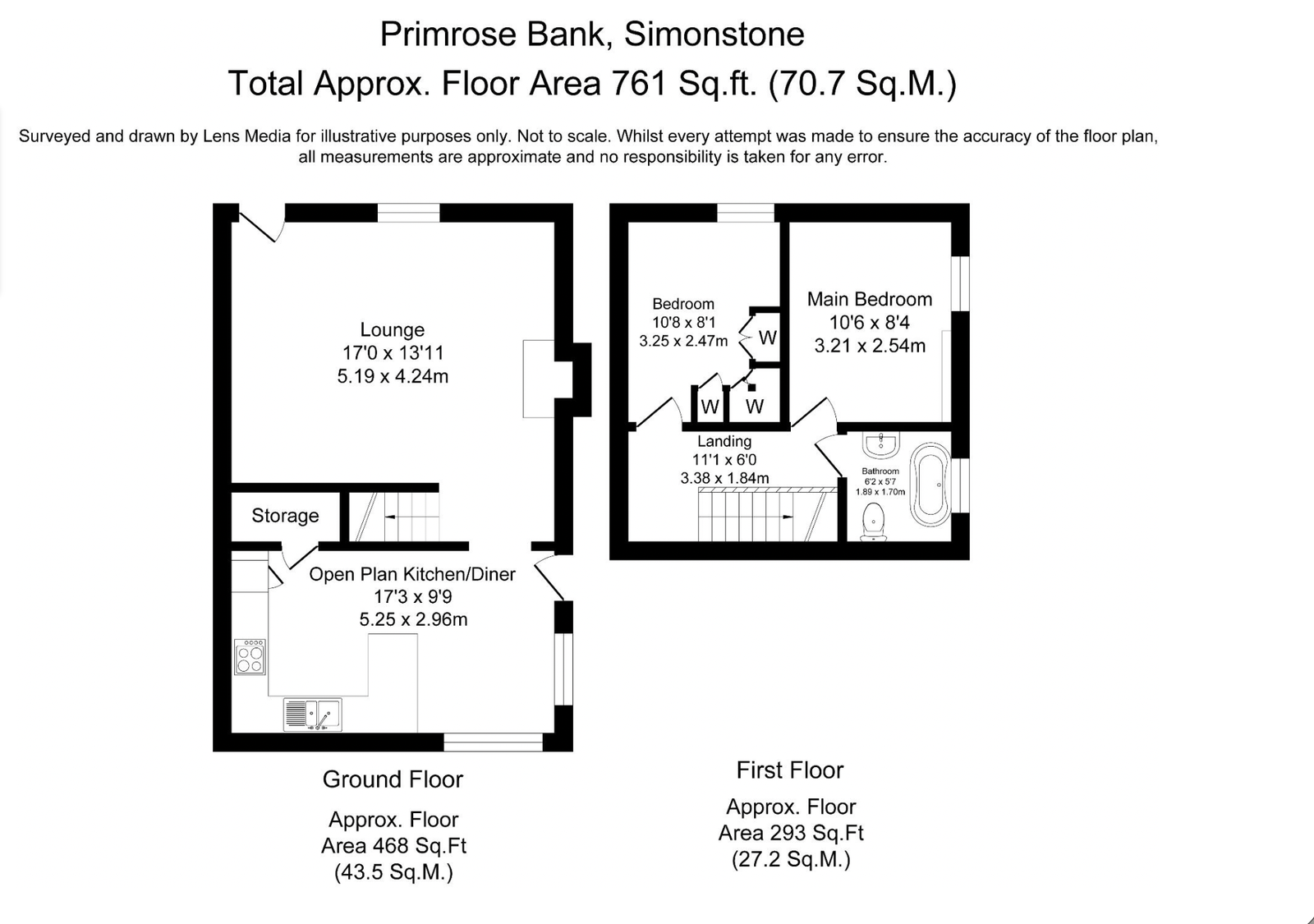 1, Primrose Bank, Burnley floorplan
